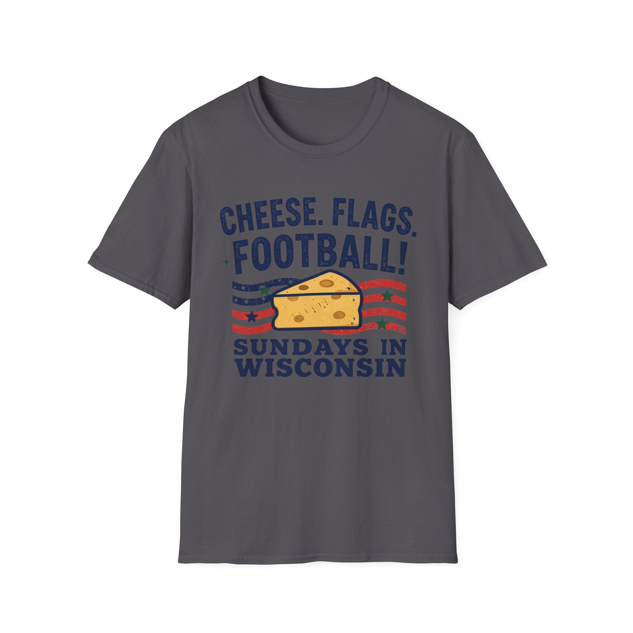Cheese, Flags, Football T-Shirt