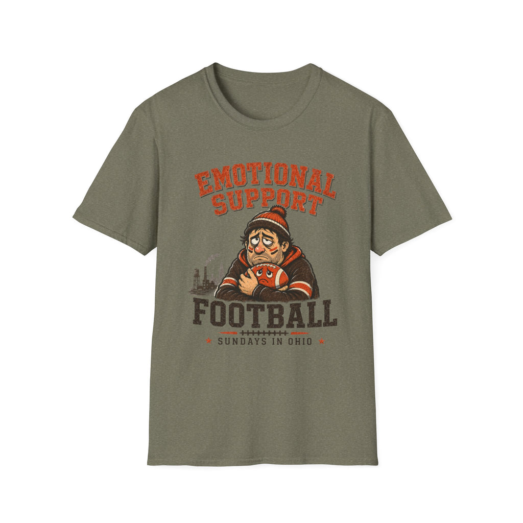 Emotional Support Football T-Shirt