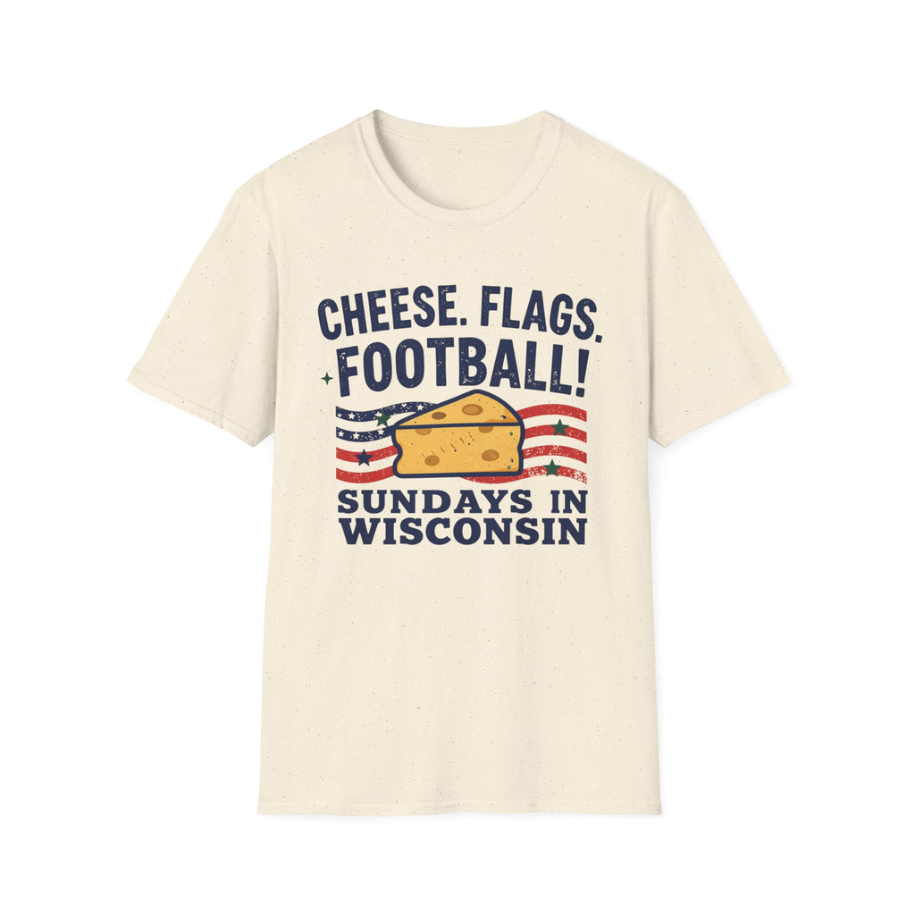 Cheese, Flags, Football T-Shirt