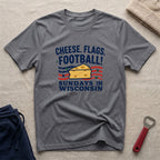 Cheese, Flags, Football T-Shirt