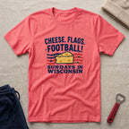Cheese, Flags, Football T-Shirt