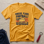 Cheese, Flags, Football T-Shirt