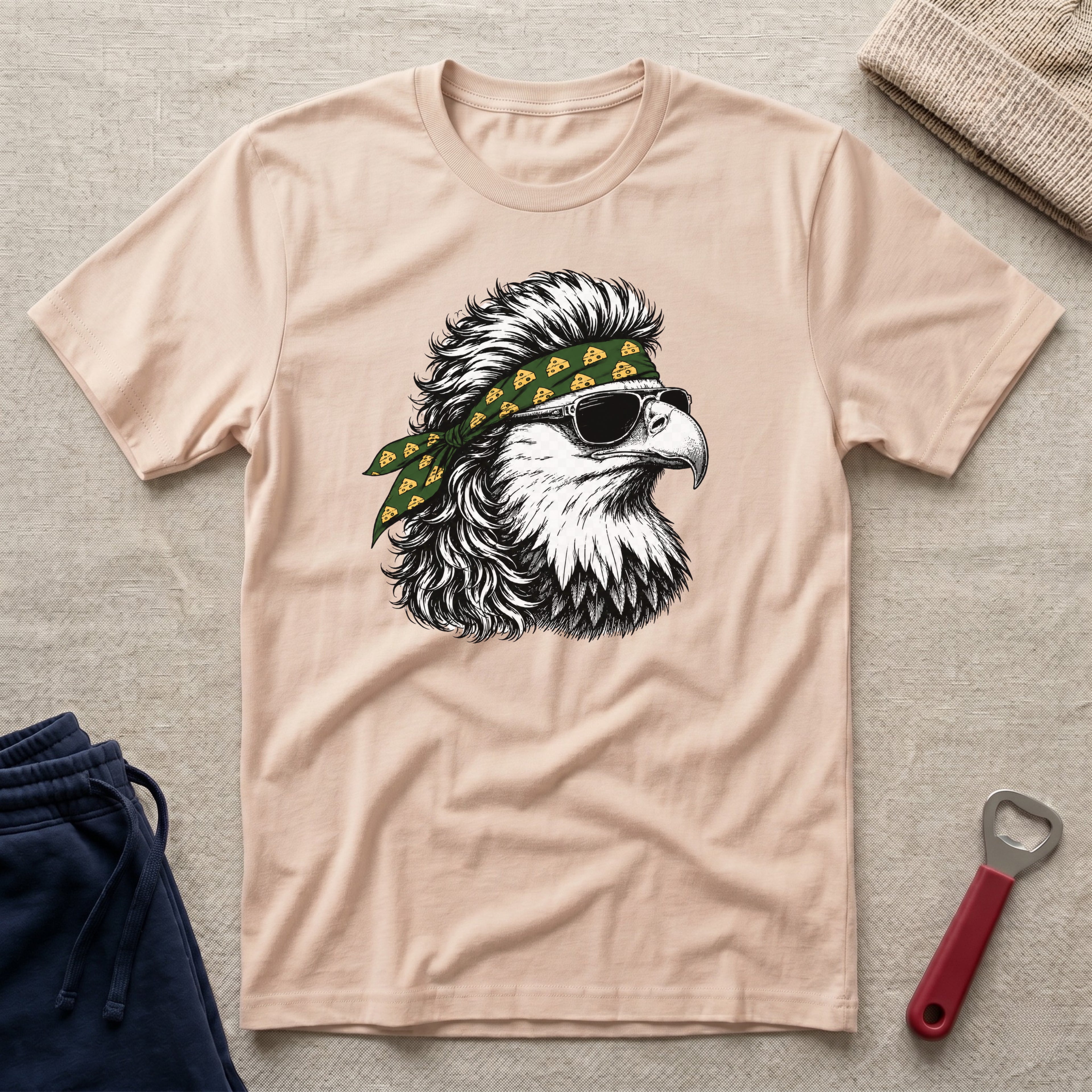 Cheesehead Bandana, Eagle T-Shirt