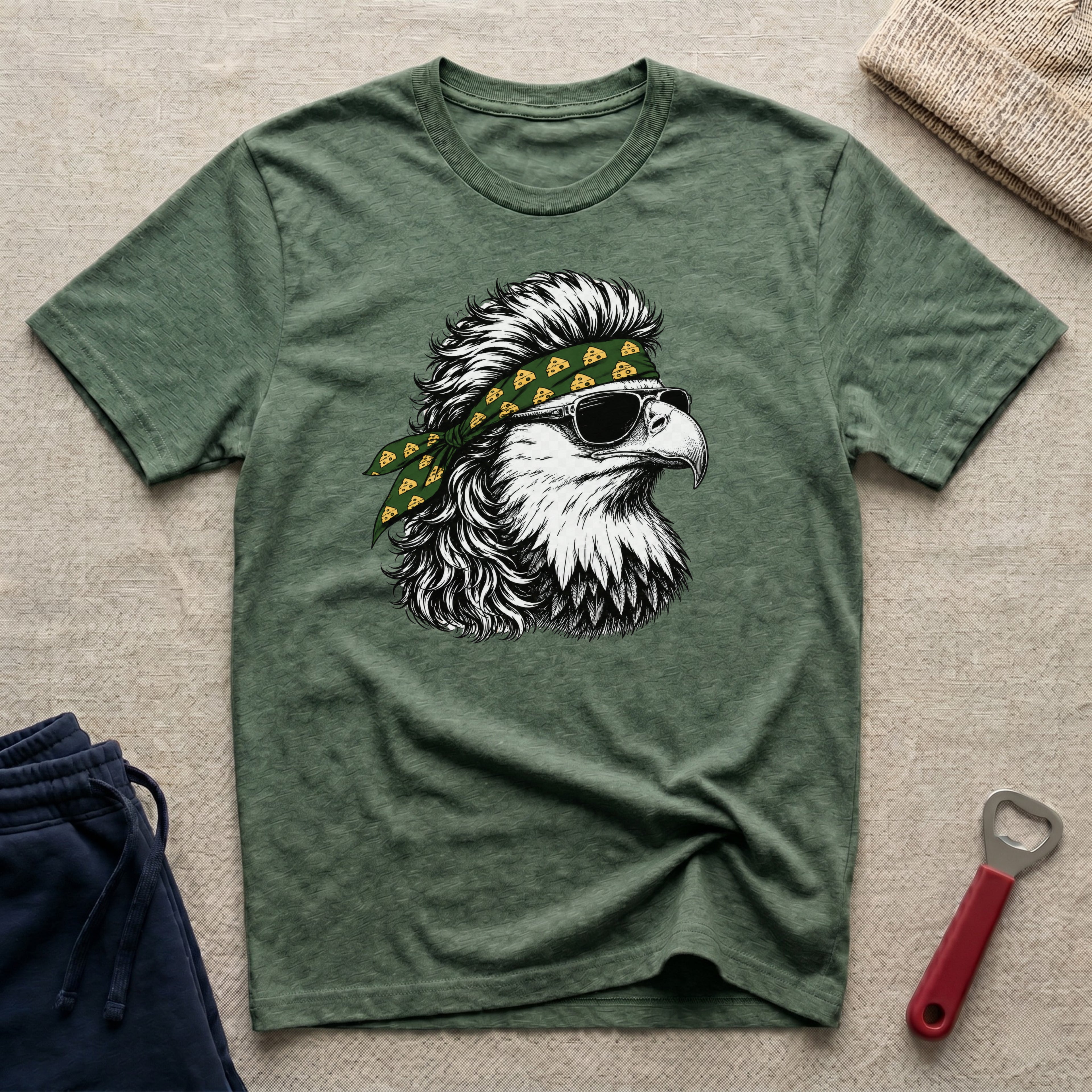 Cheesehead Bandana, Eagle T-Shirt