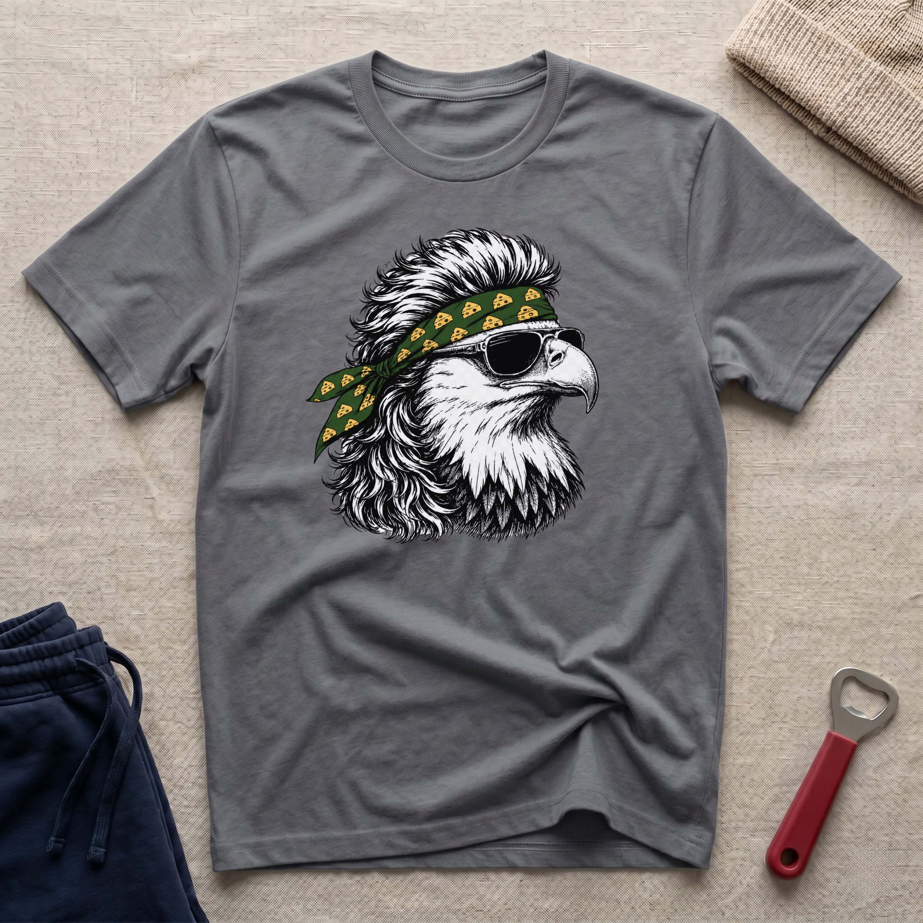 Cheesehead Bandana, Eagle T-Shirt