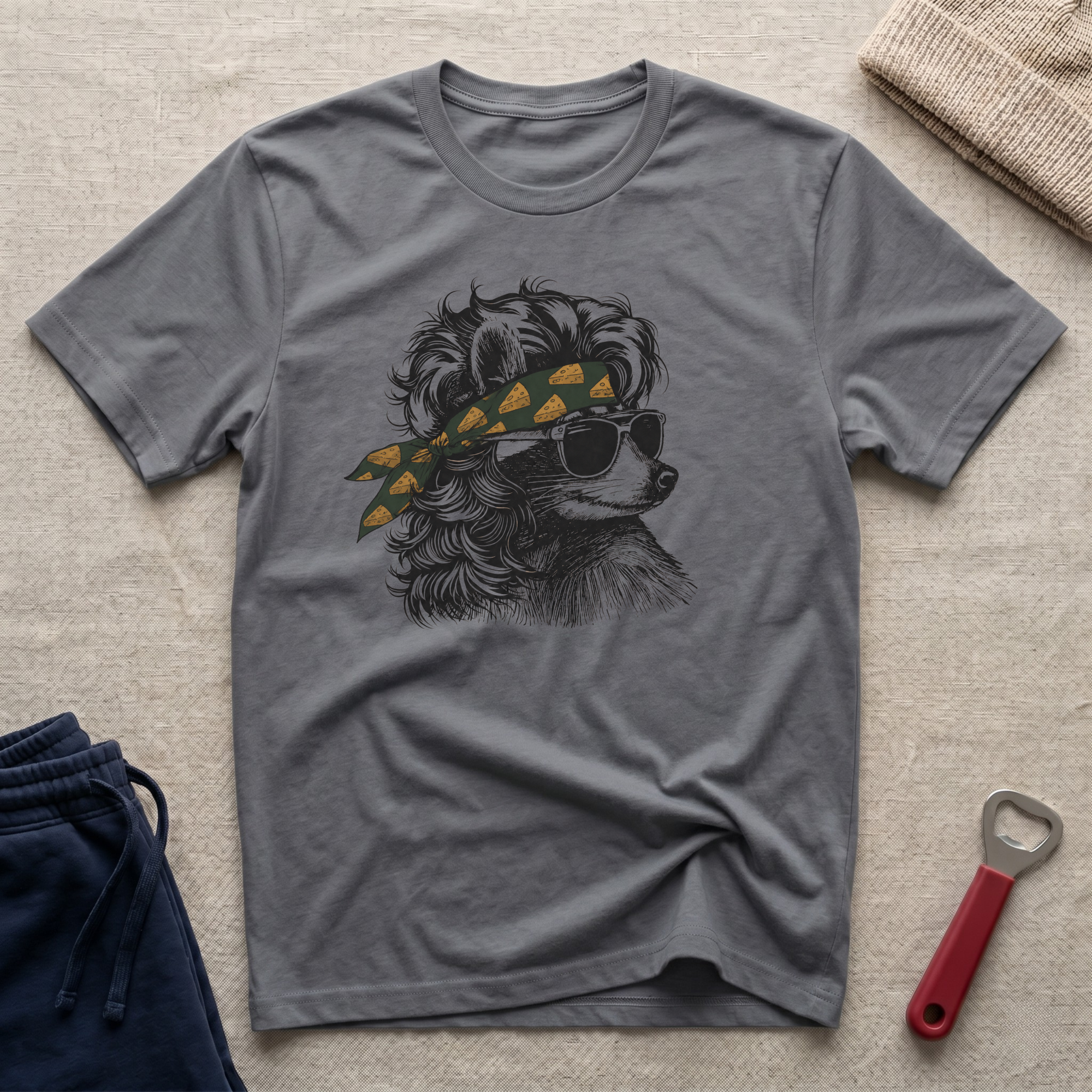 Cheesehead Bandana, Coon T-Shirt