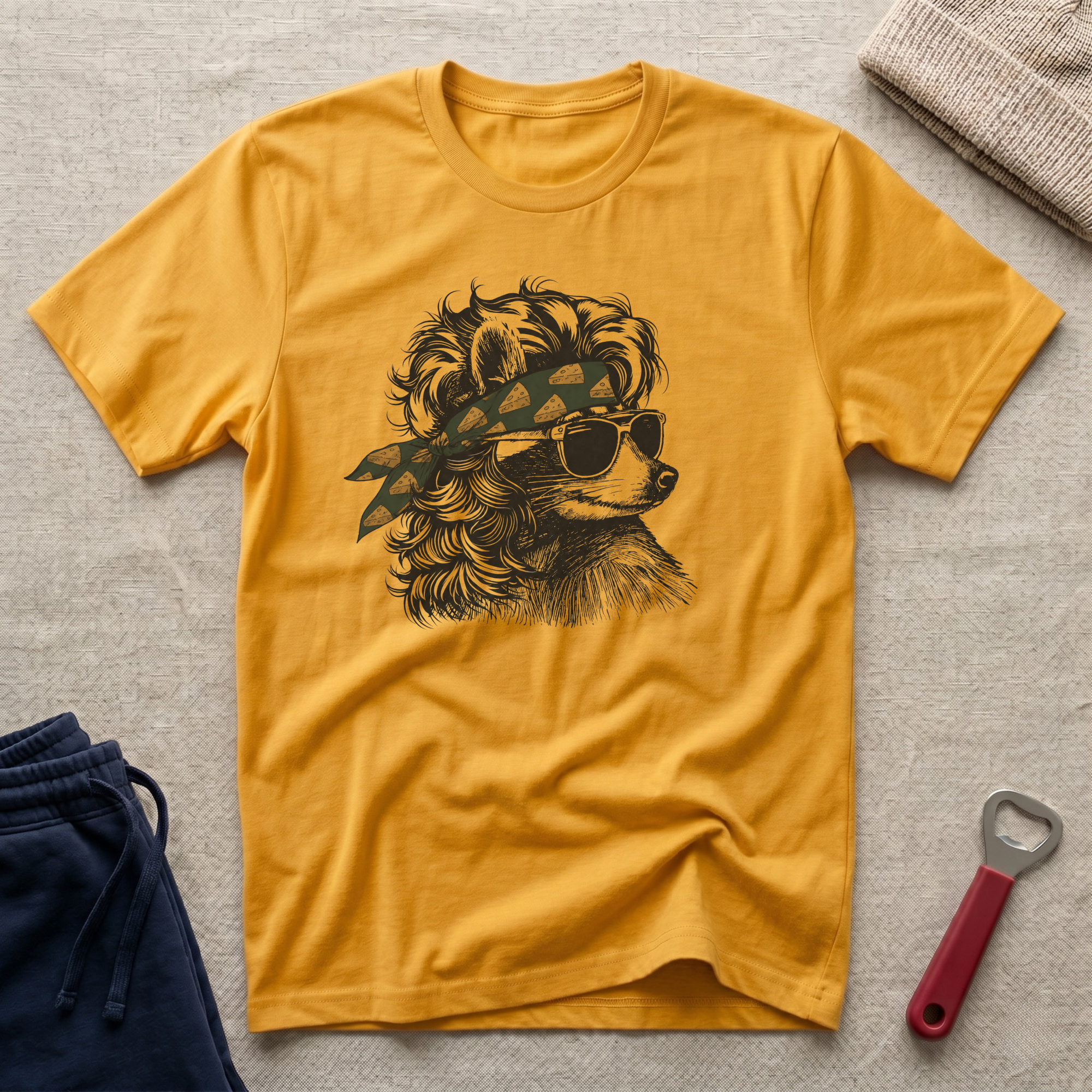 Cheesehead Bandana, Coon T-Shirt