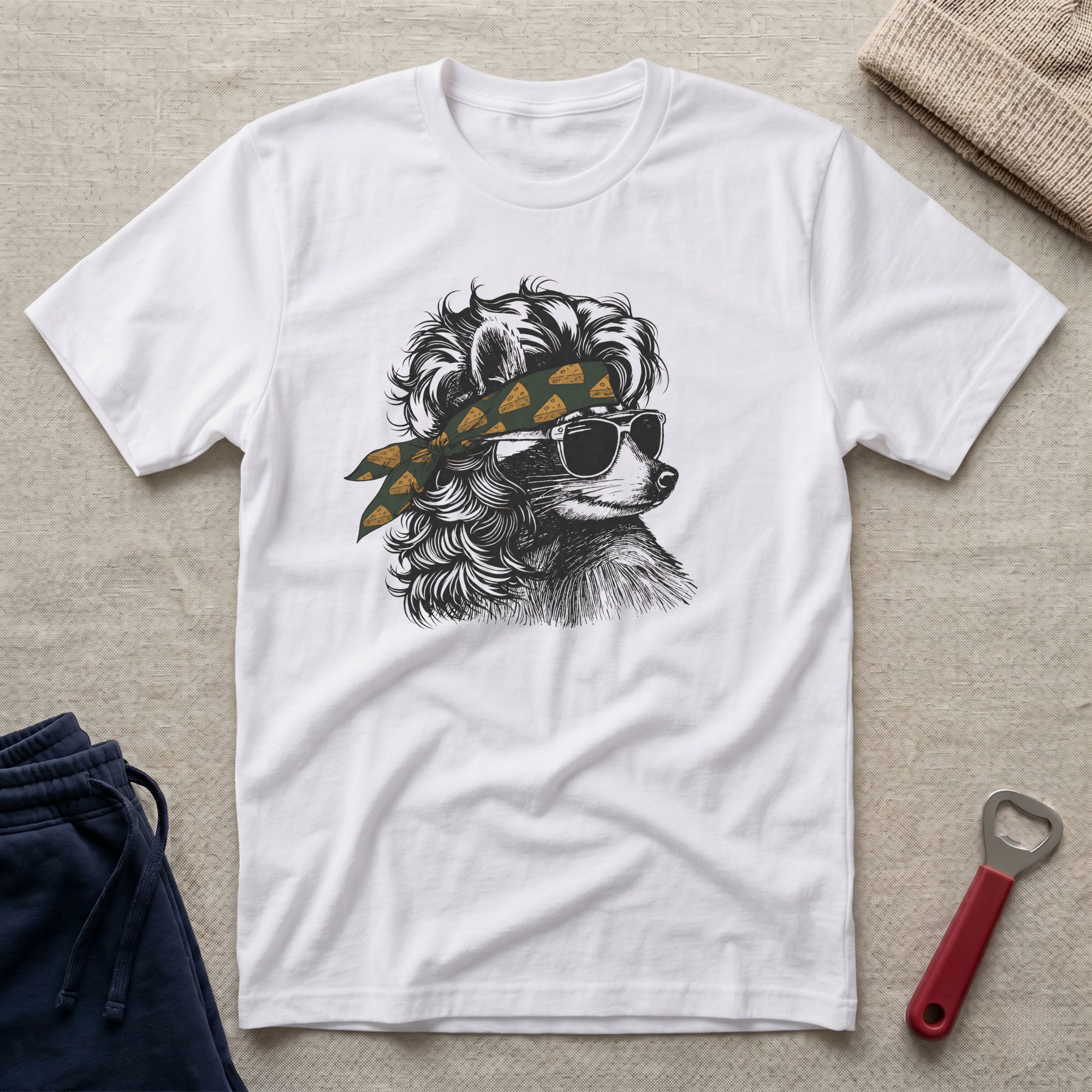 Cheesehead Bandana, Coon T-Shirt