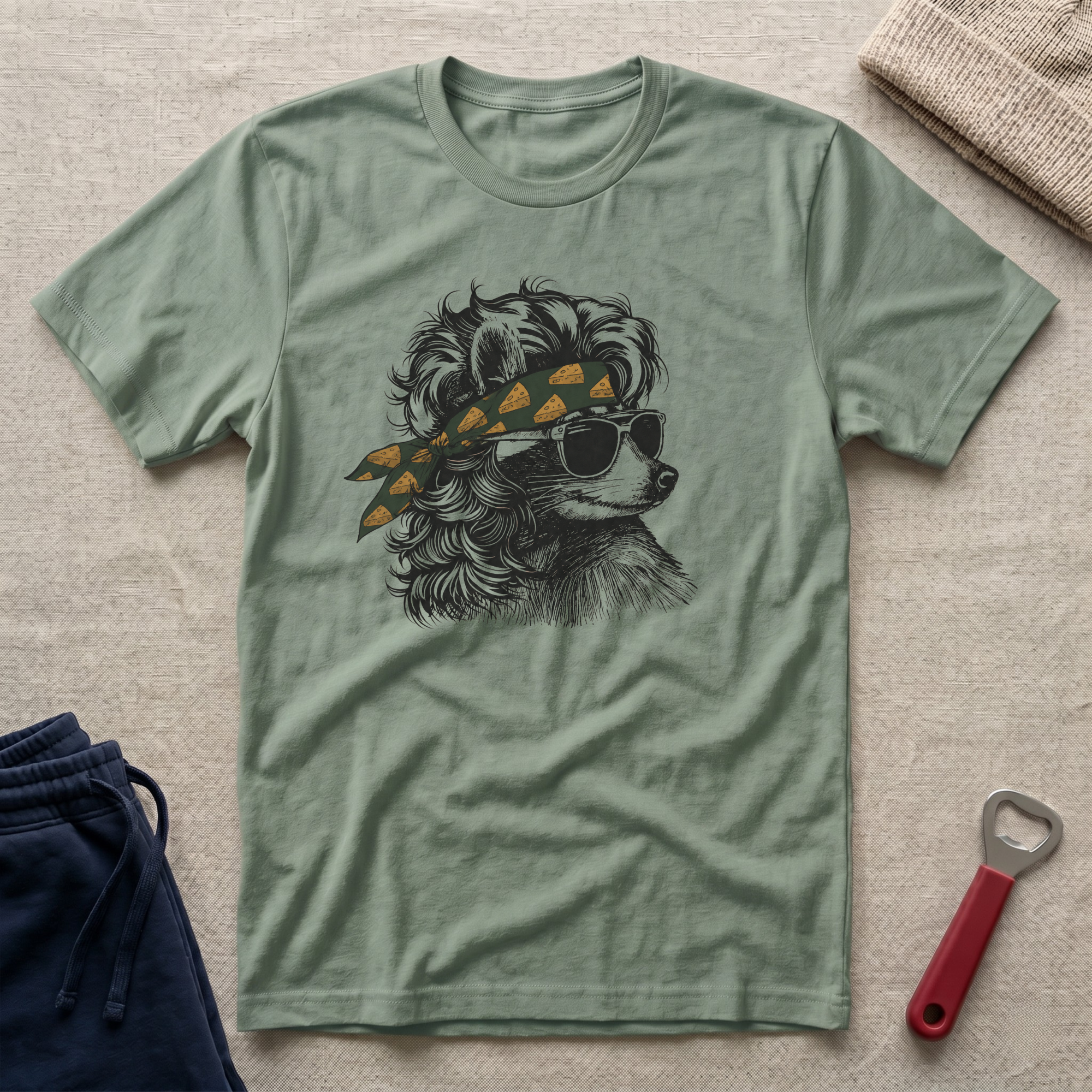 Cheesehead Bandana, Coon T-Shirt