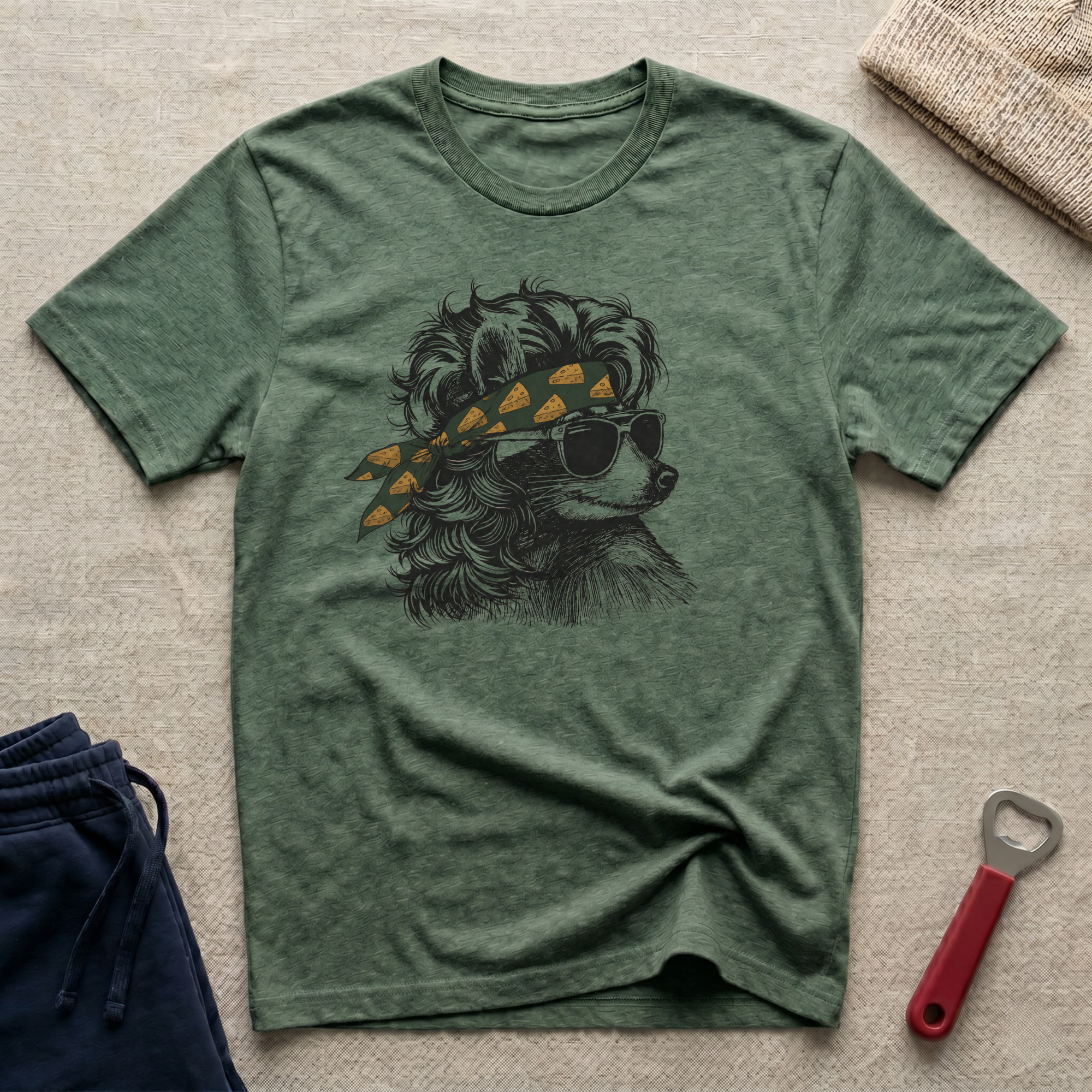 Cheesehead Bandana, Coon T-Shirt