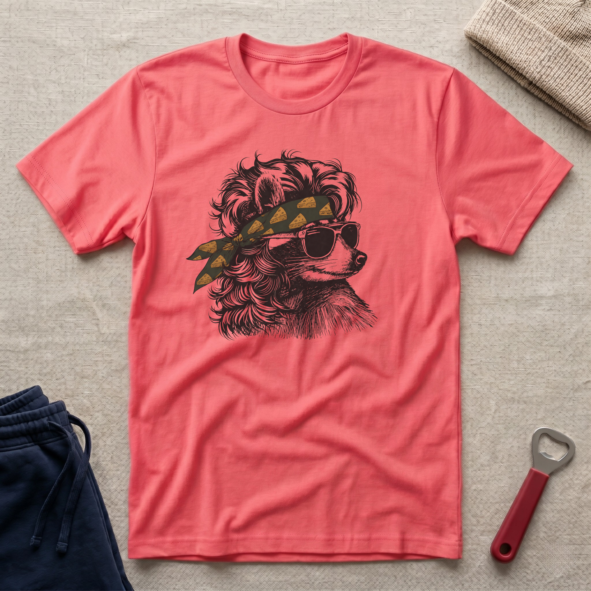 Cheesehead Bandana, Coon T-Shirt