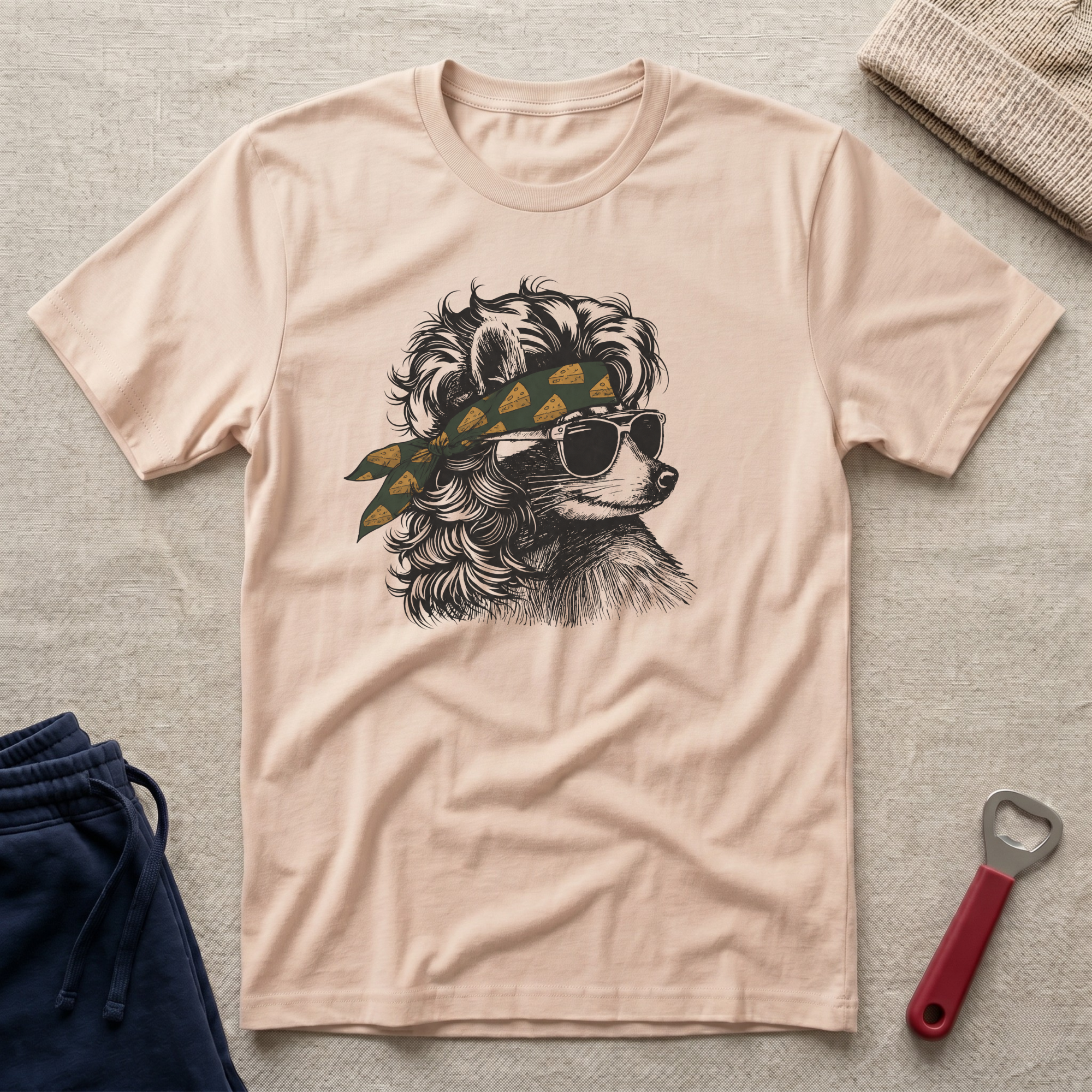 Cheesehead Bandana, Coon T-Shirt