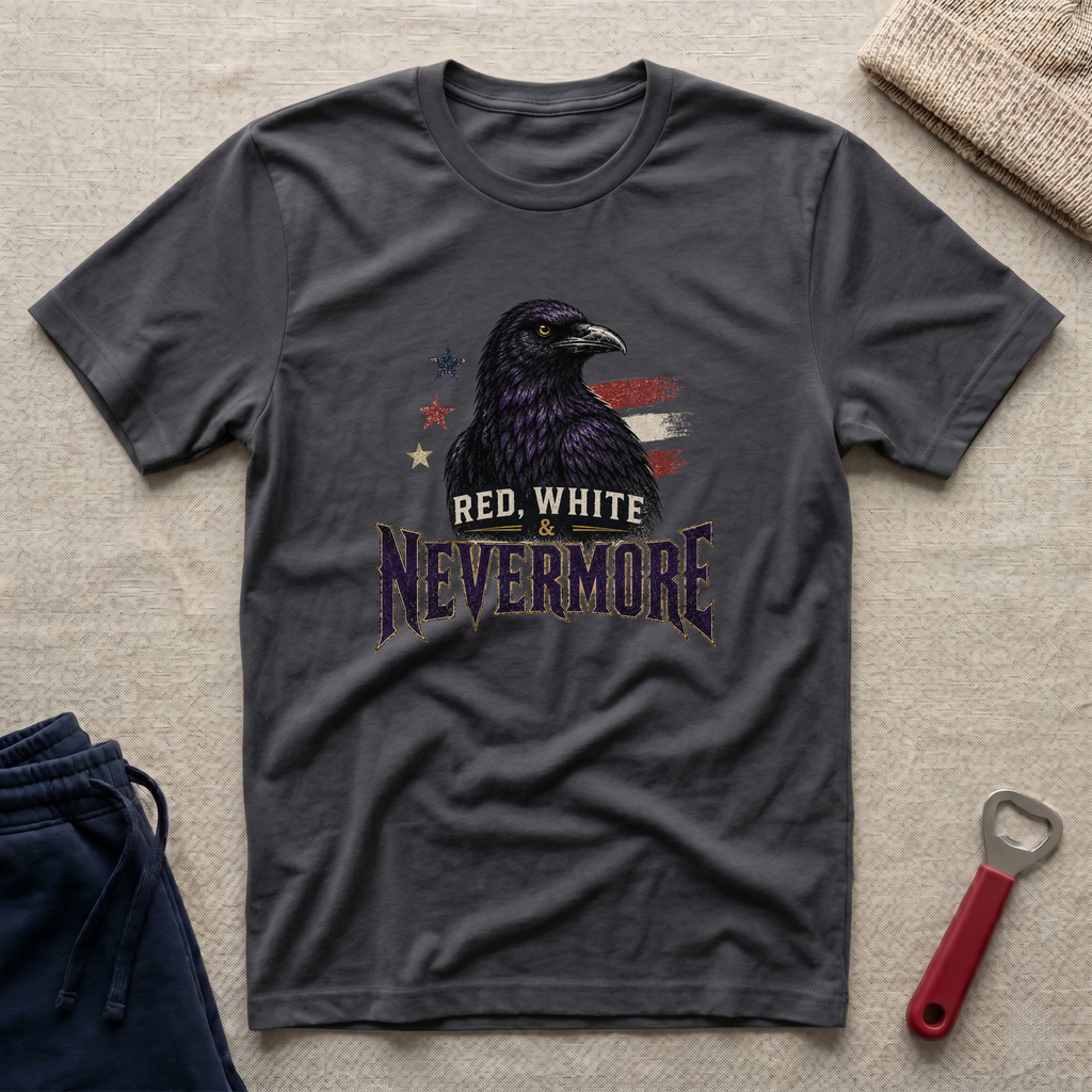 Red, White and Nevermore T-Shirt