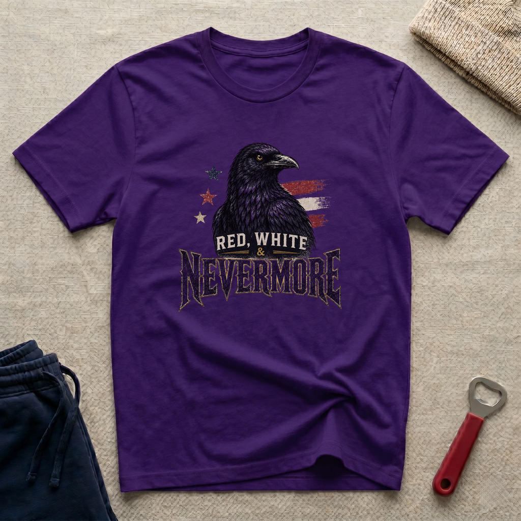 Red, White and Nevermore T-Shirt
