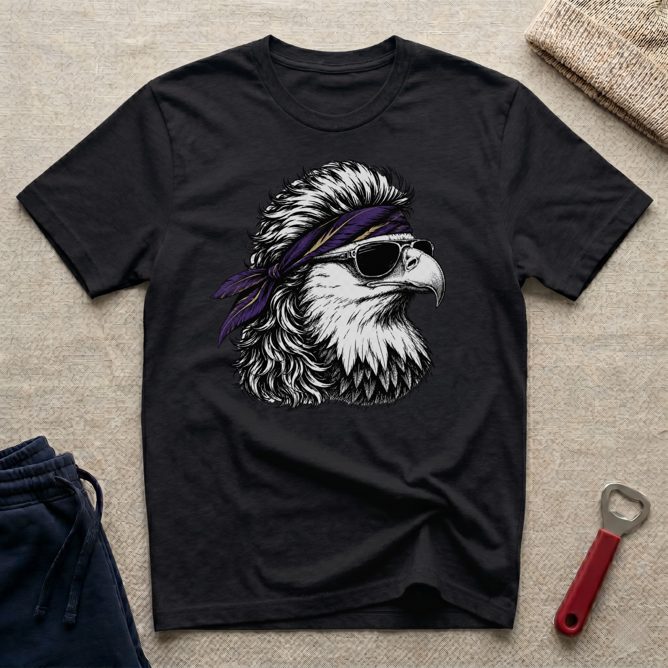 Raven, Eagle Bandana T-Shirt