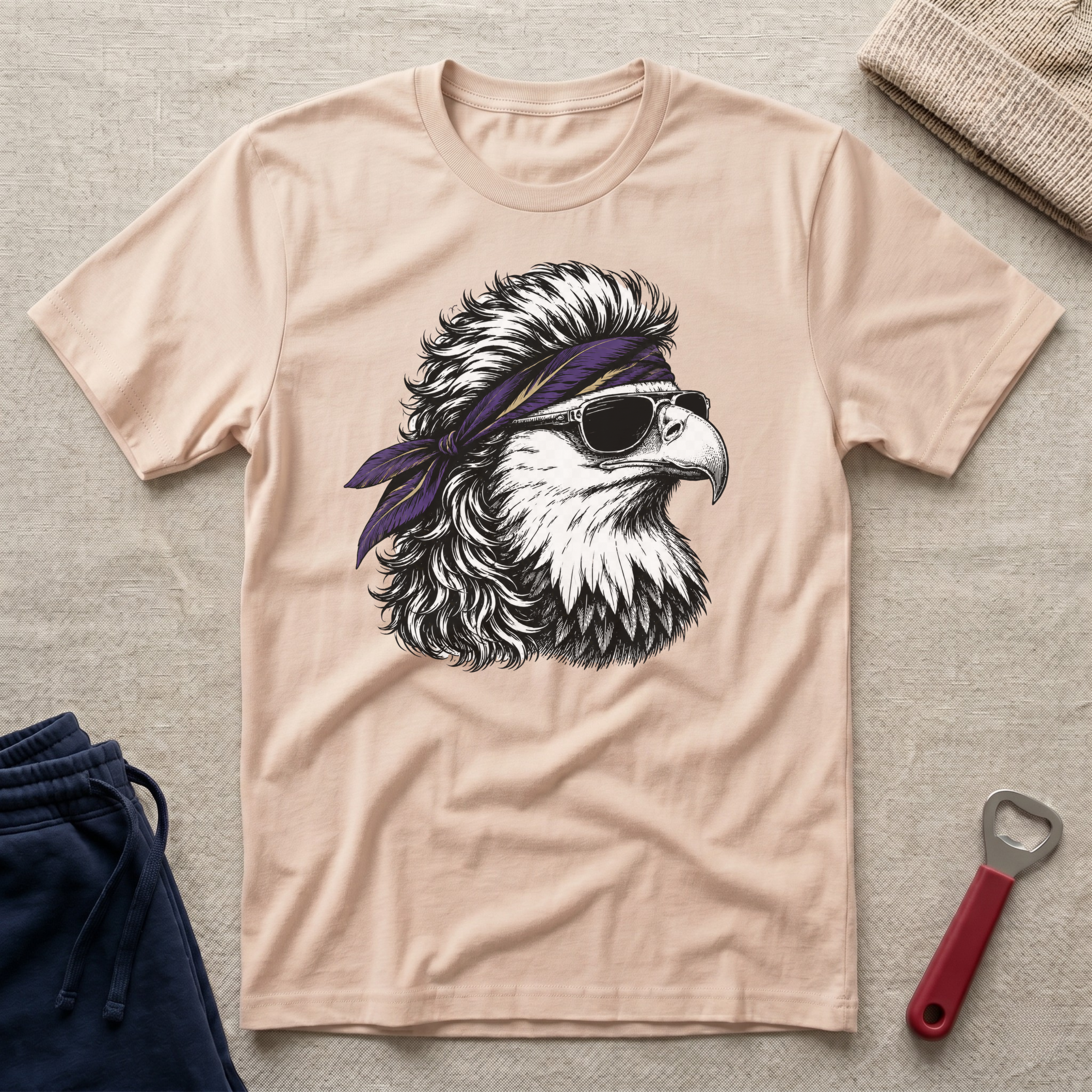Raven, Eagle Bandana T-Shirt