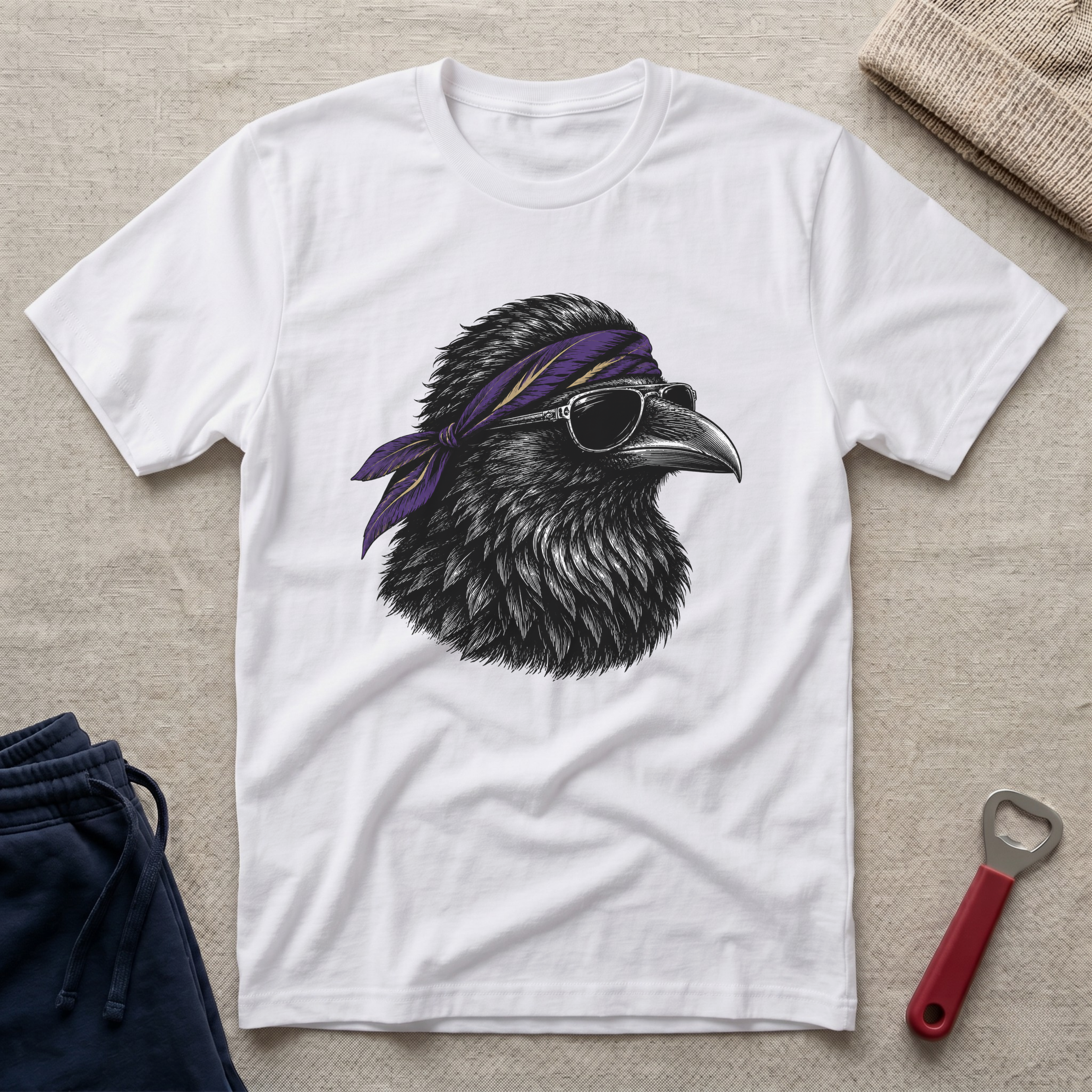 Raven Bandana T-Shirt