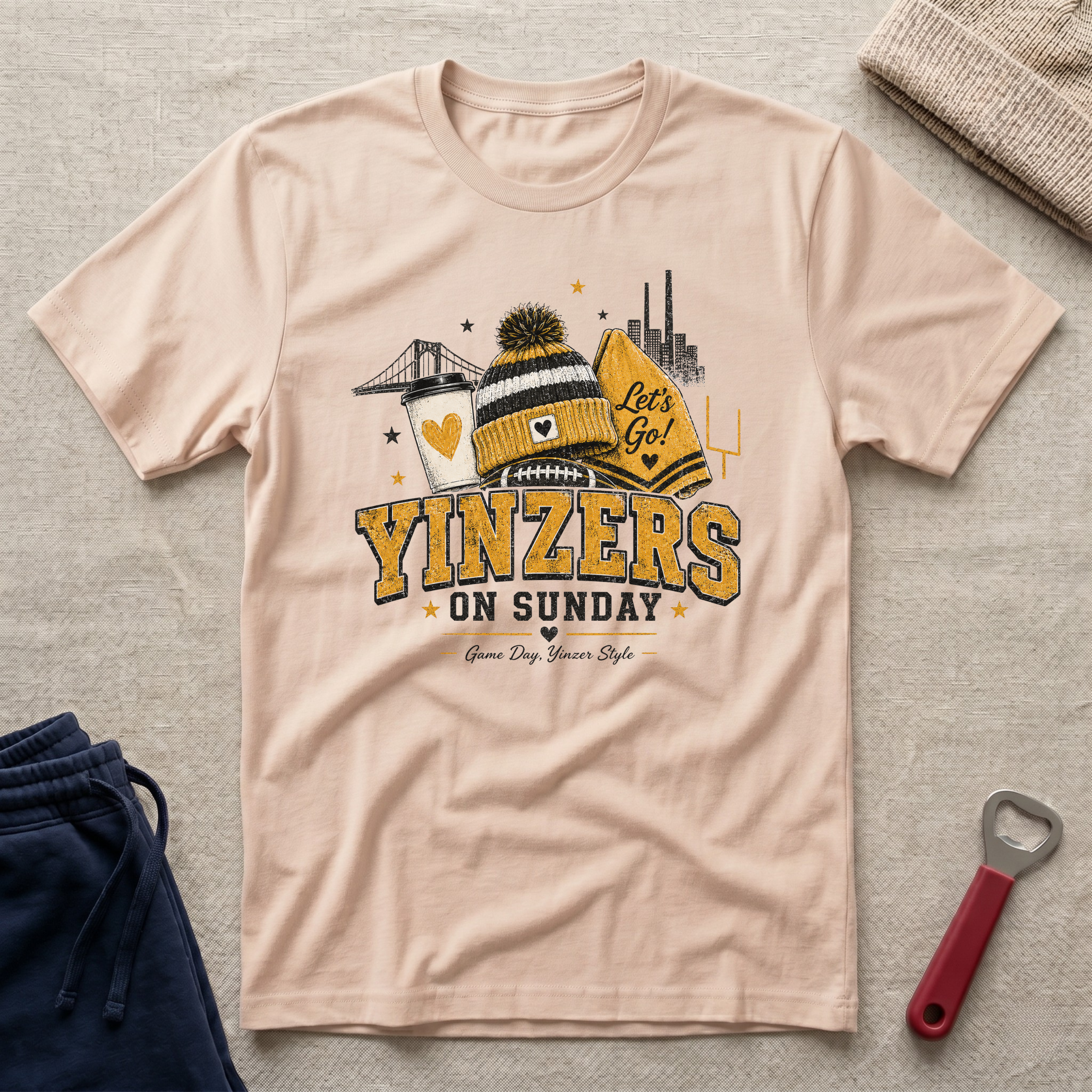 Yinzers on Sunday T-Shirt