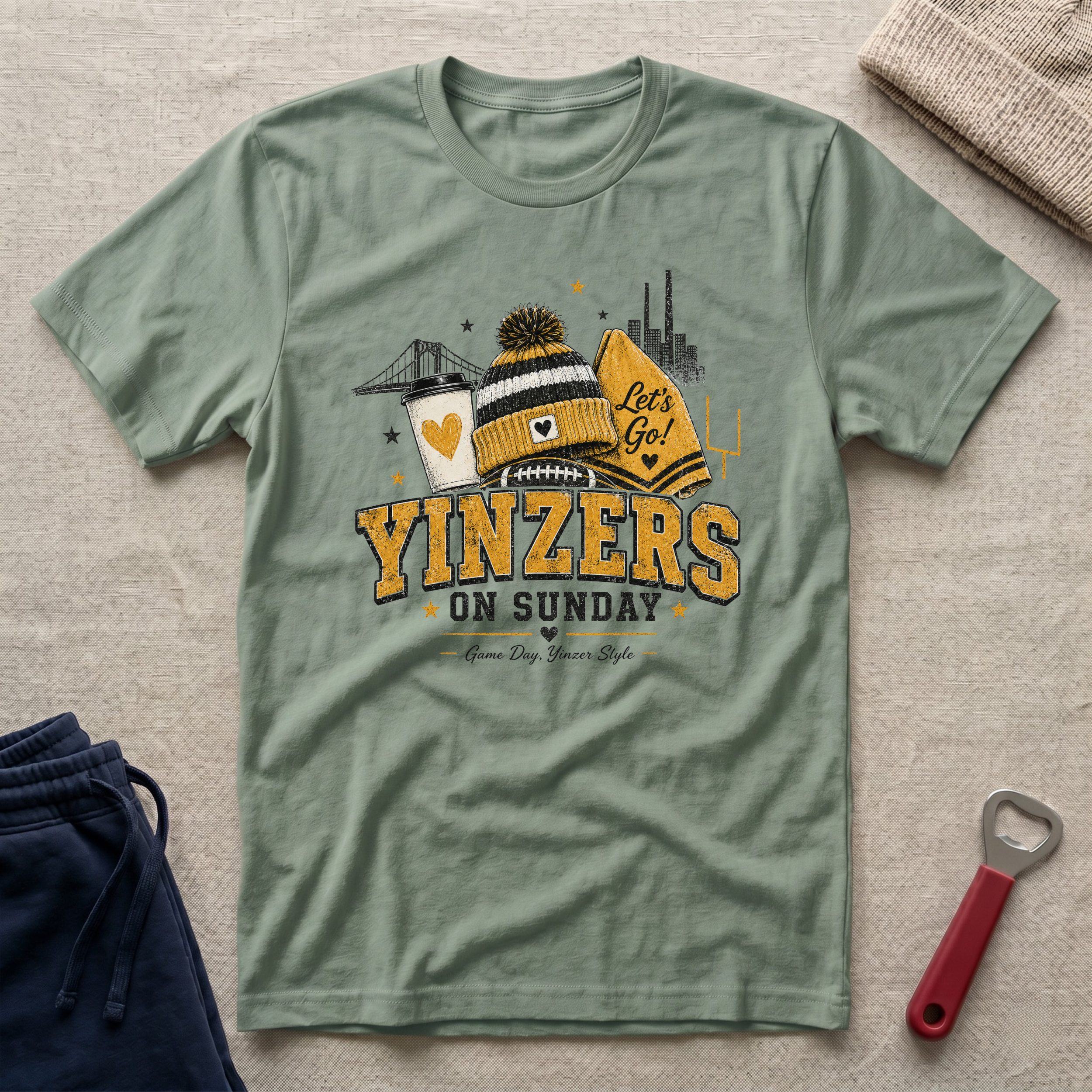 Yinzers on Sunday T-Shirt