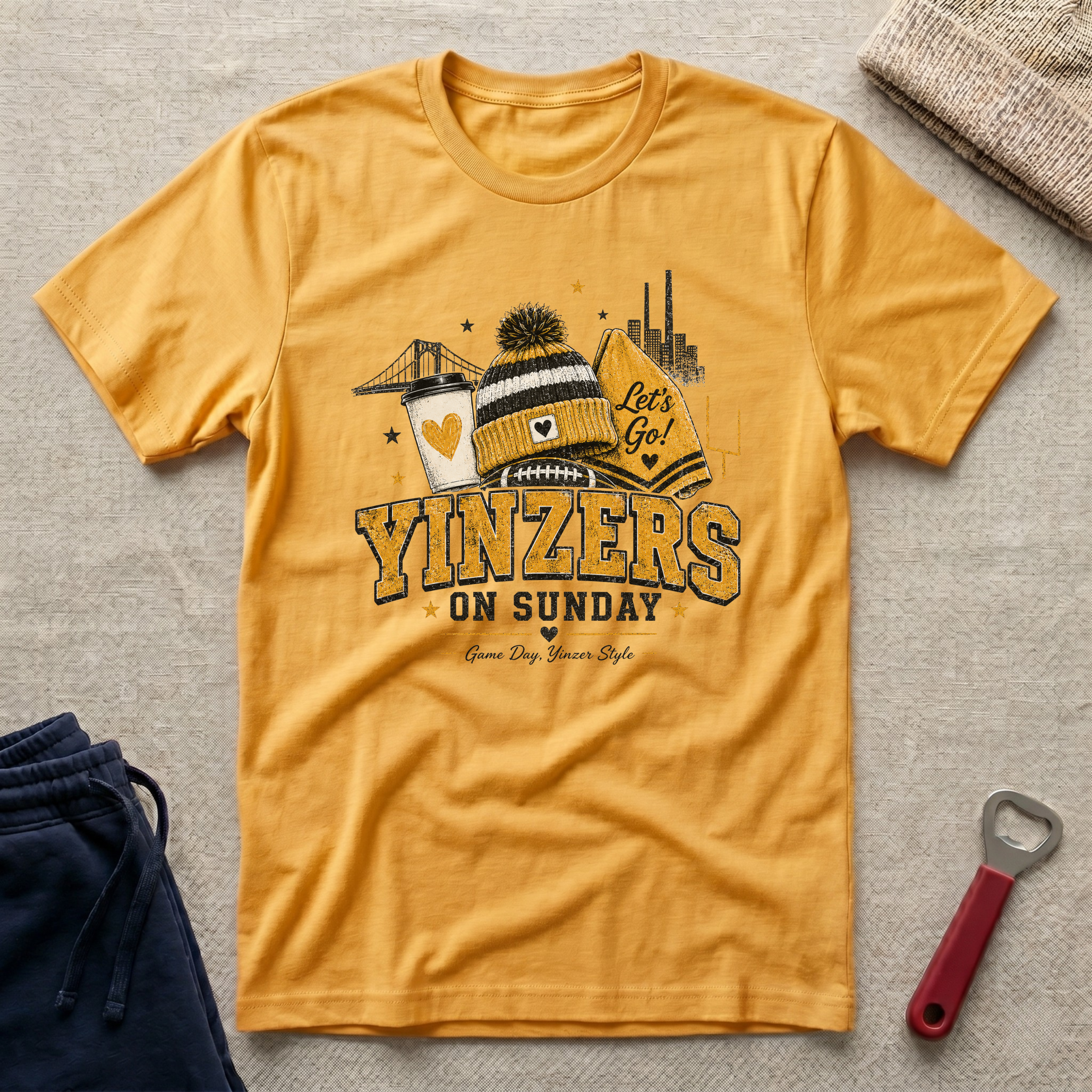 Yinzers on Sunday T-Shirt