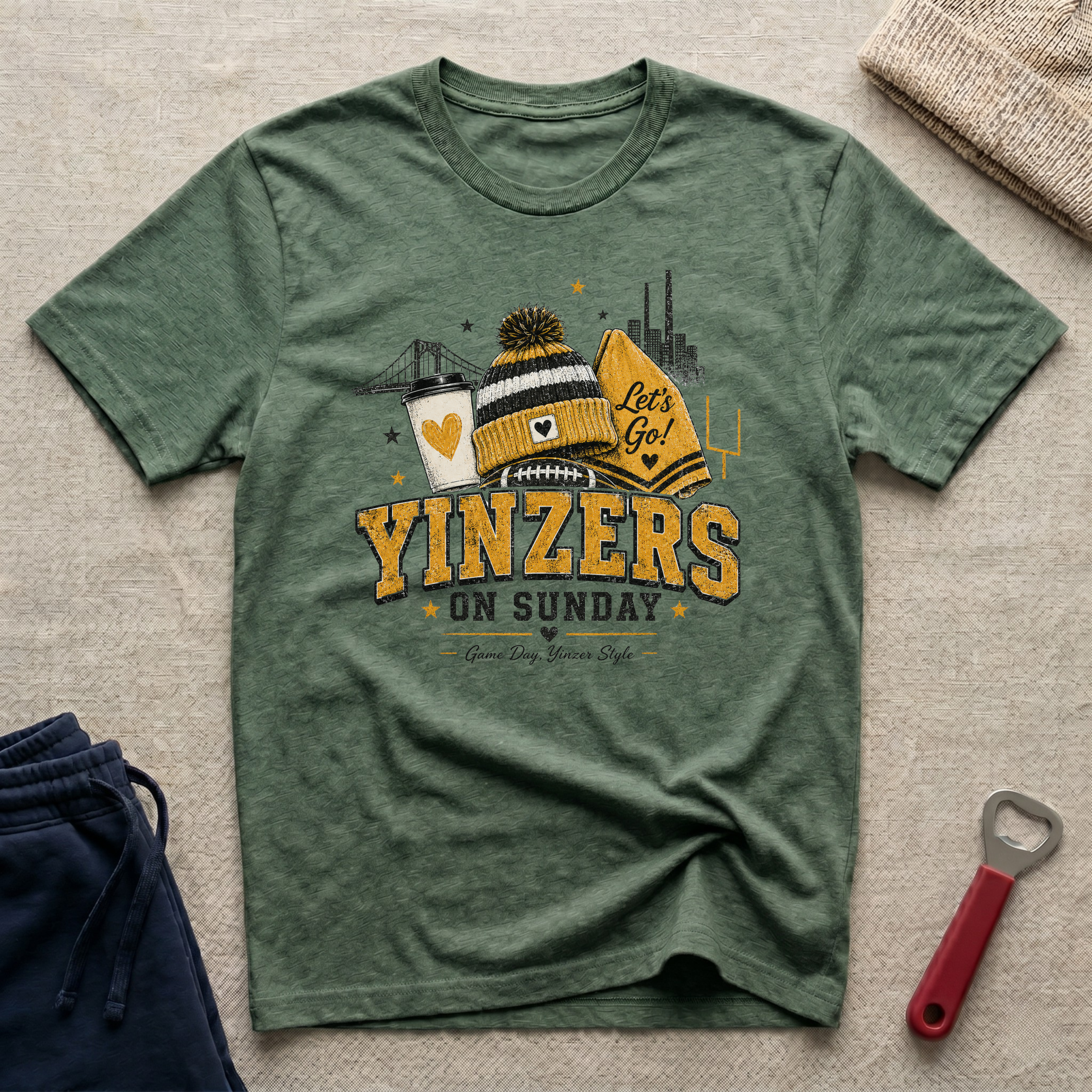 Yinzers on Sunday T-Shirt