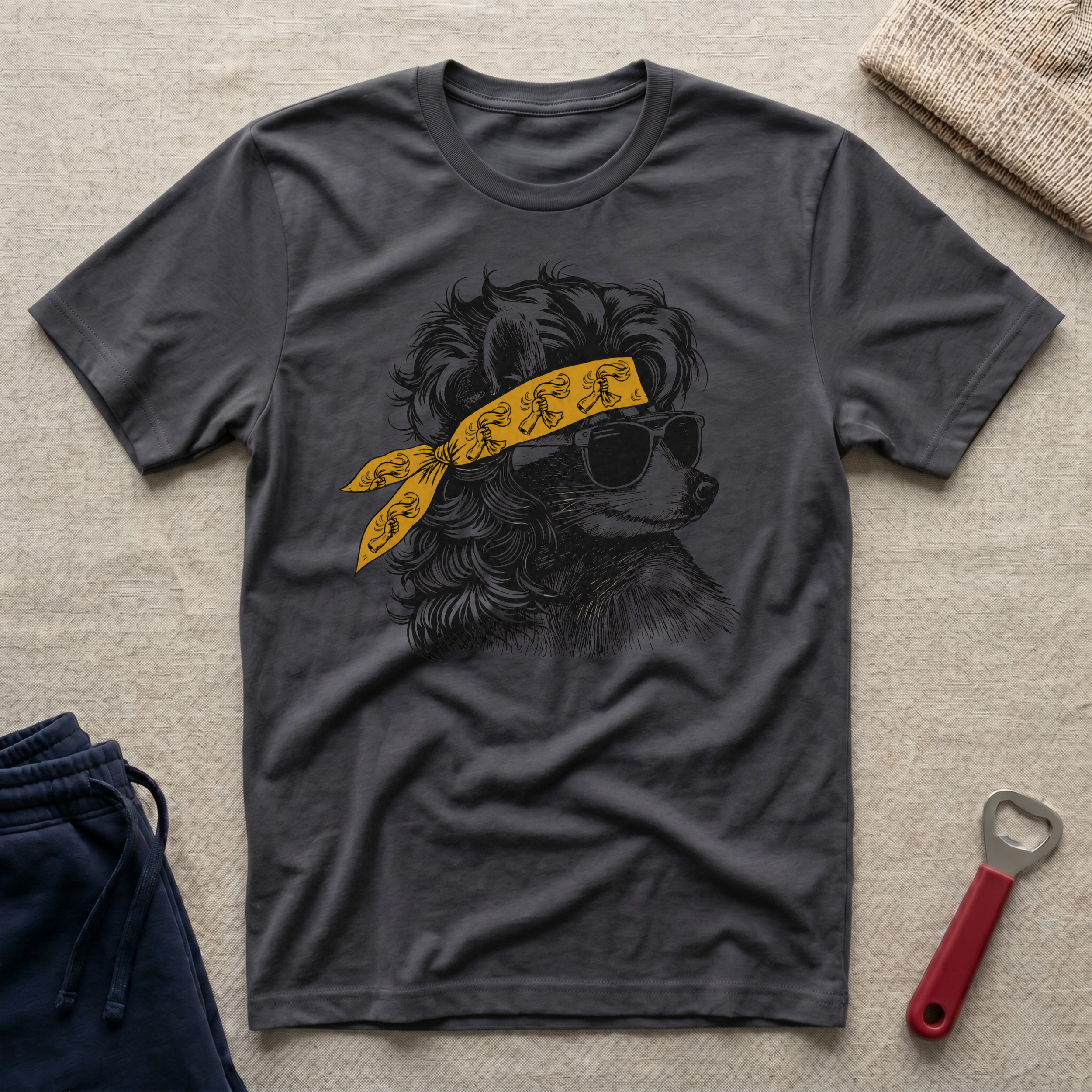 Steel, Coon Bandana T-Shirt