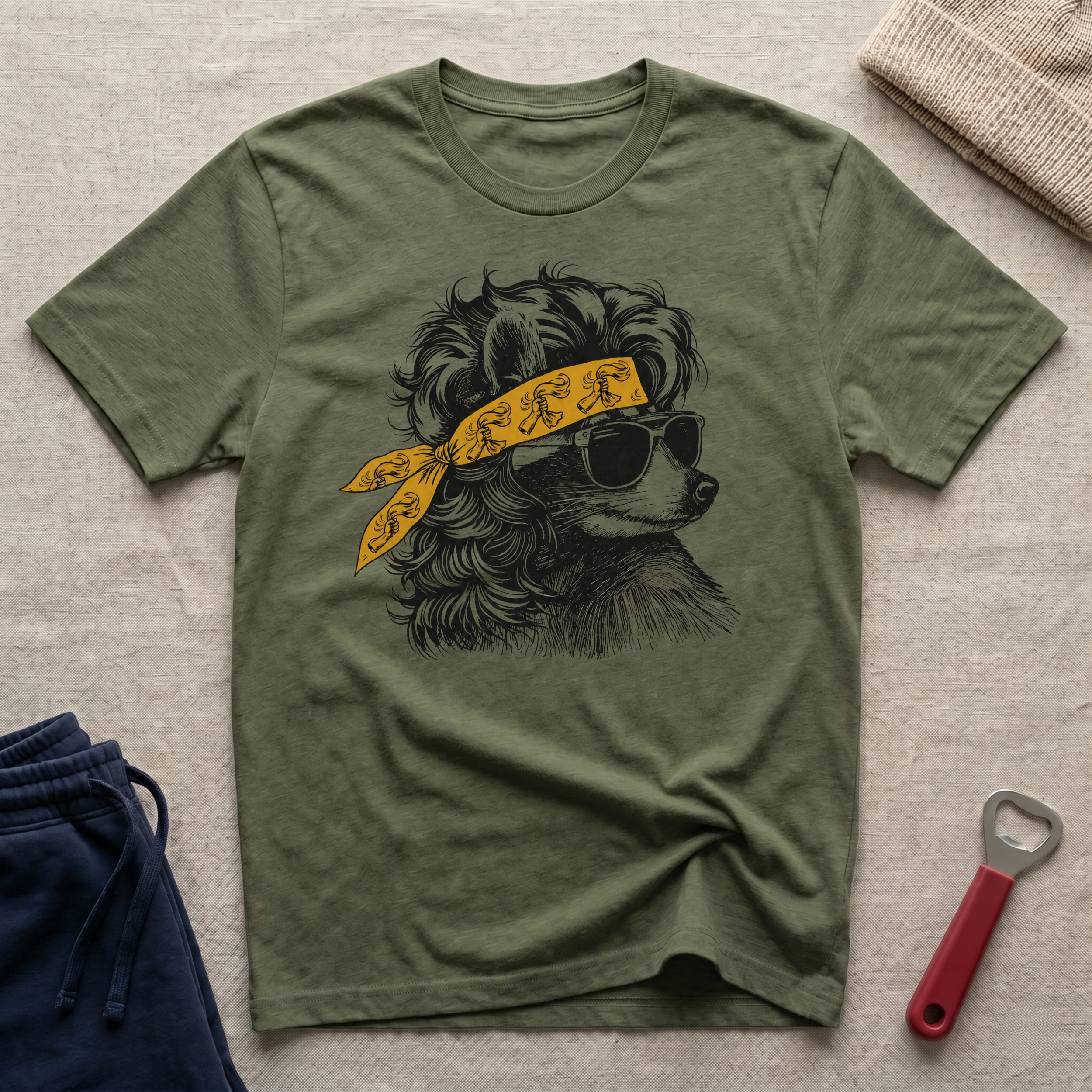 Steel, Coon Bandana T-Shirt
