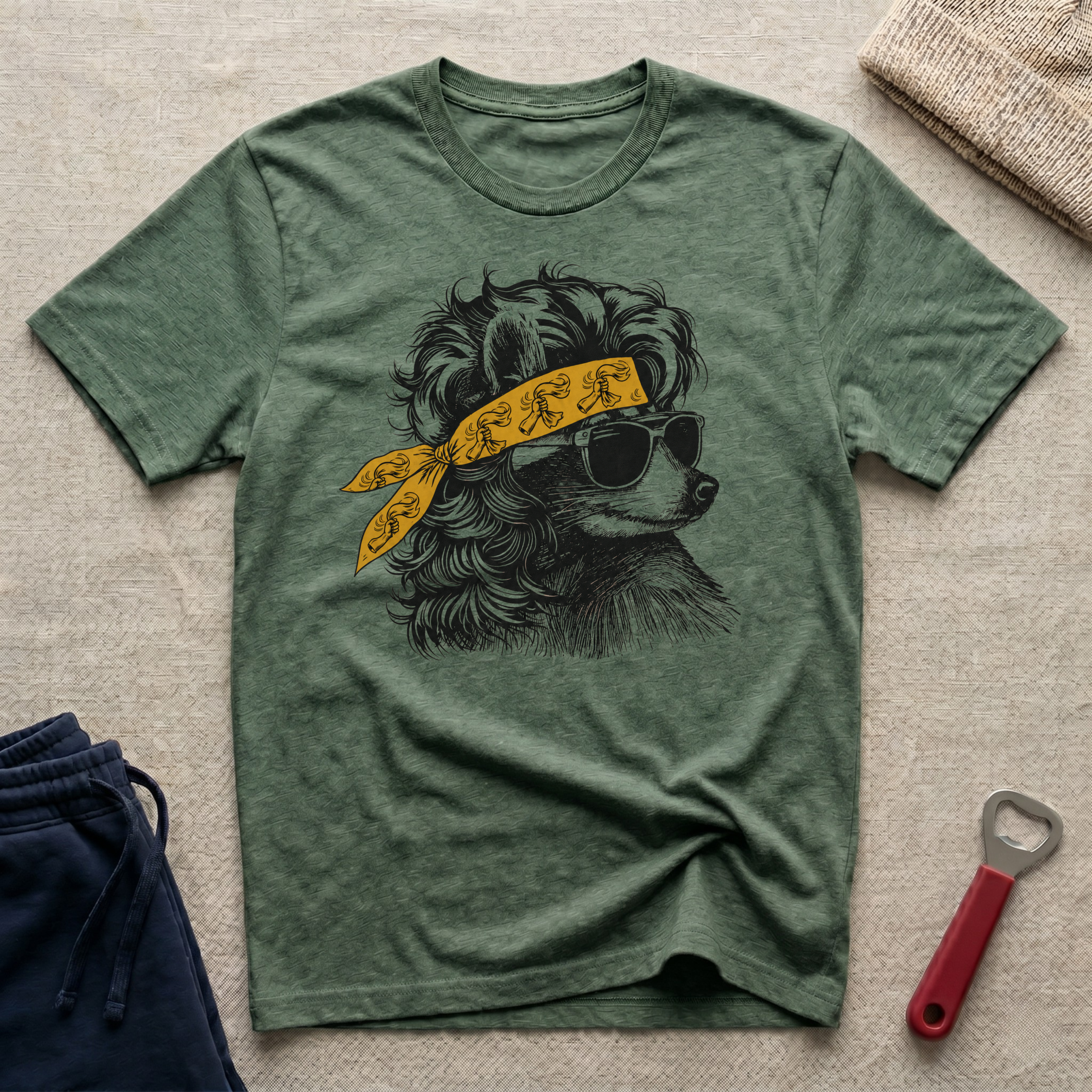 Steel, Coon Bandana T-Shirt