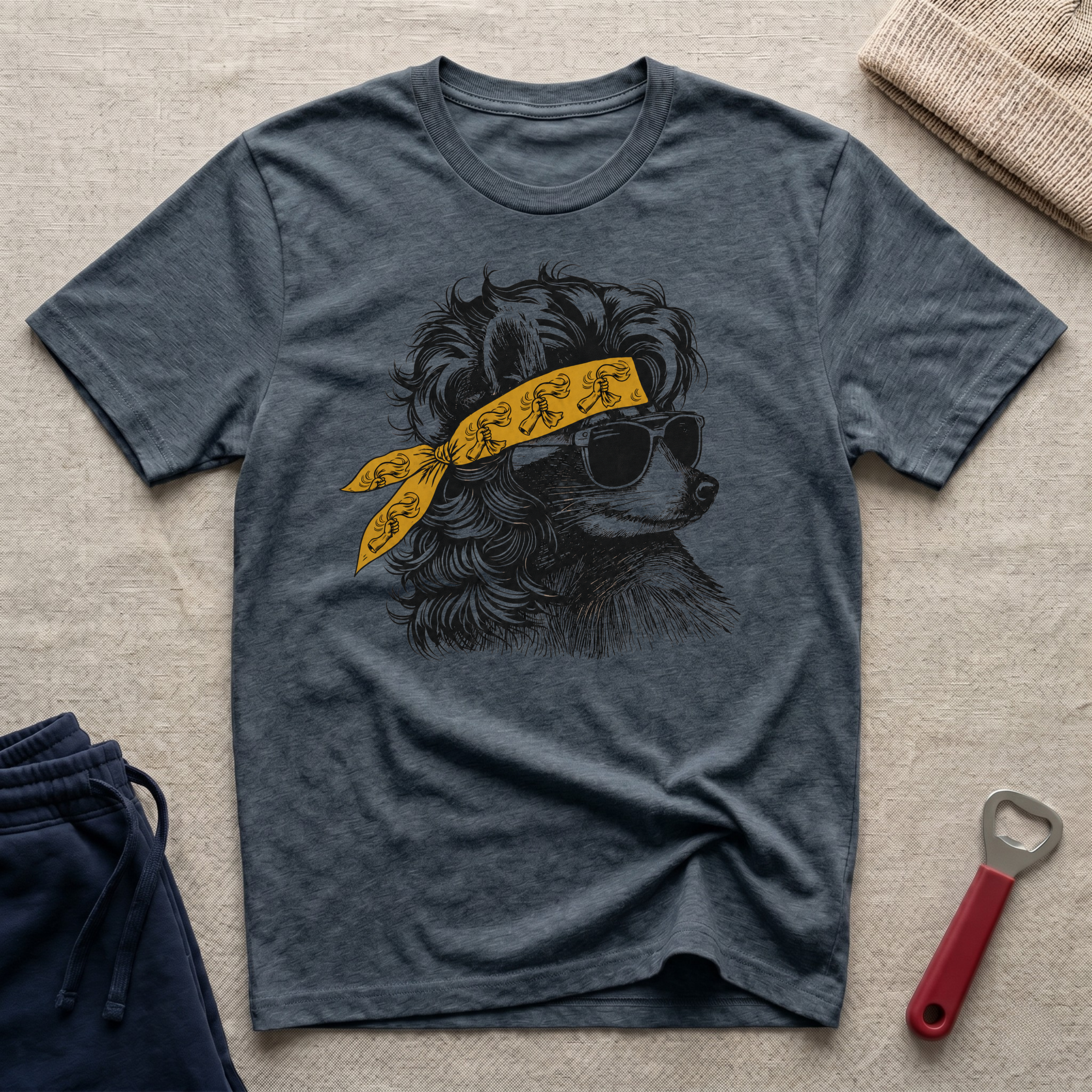 Steel, Coon Bandana T-Shirt