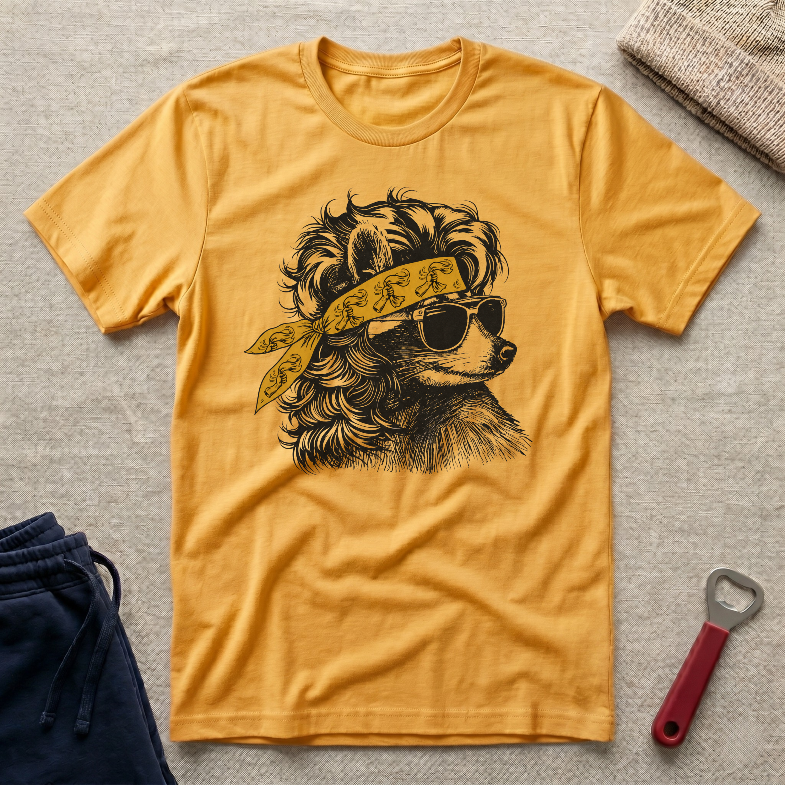 Steel, Coon Bandana T-Shirt
