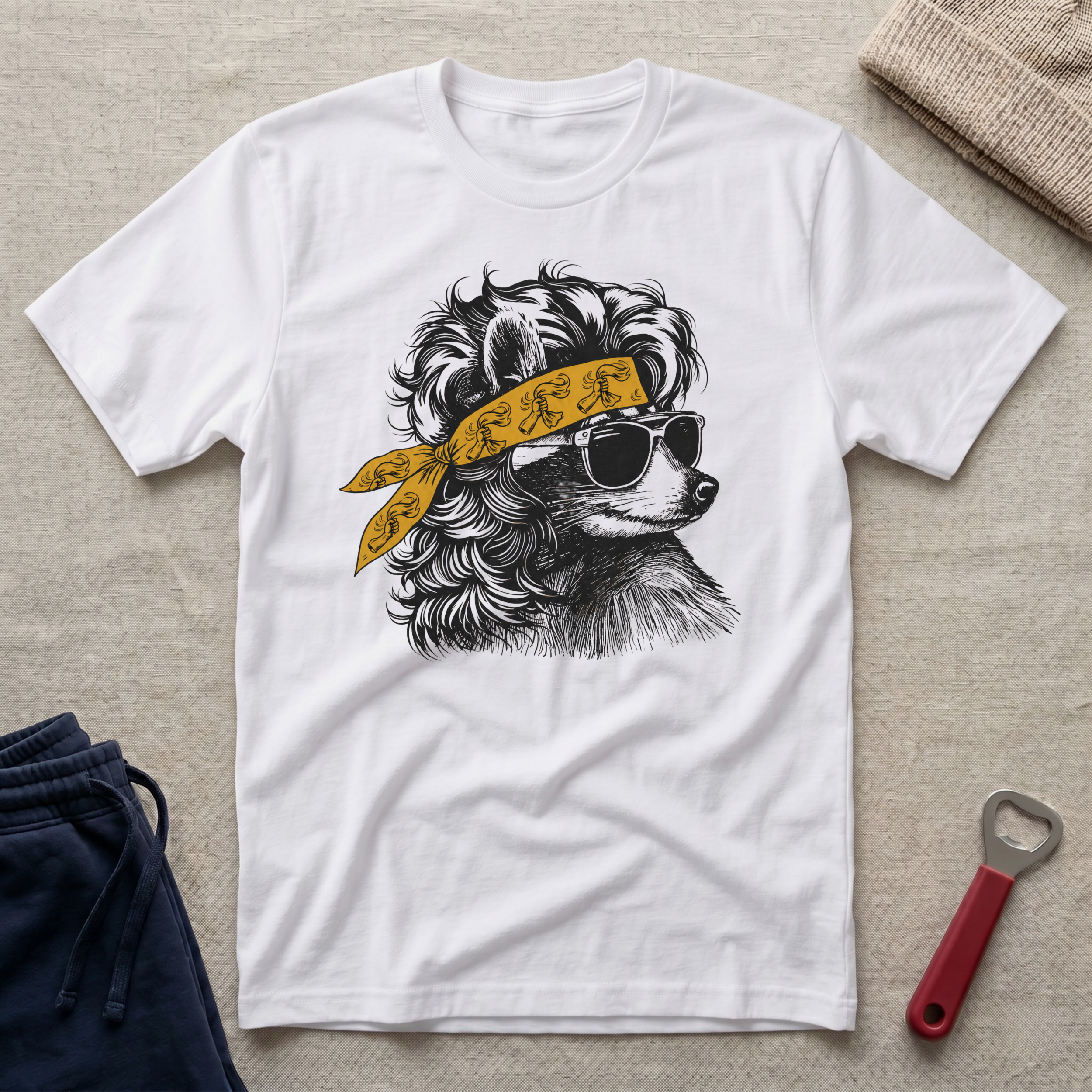 Steel, Coon Bandana T-Shirt