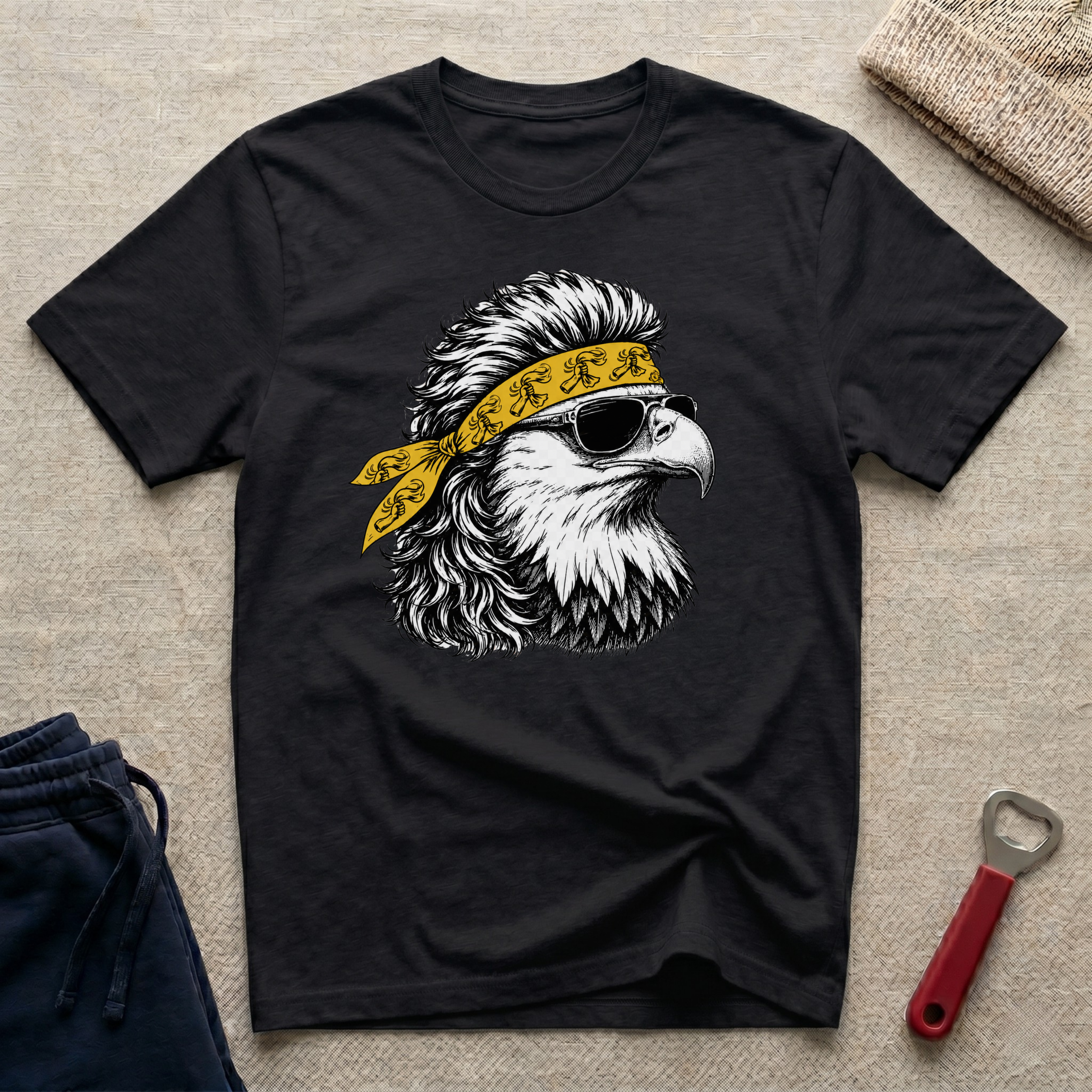 Steel, Eagle Bandana T-Shirt