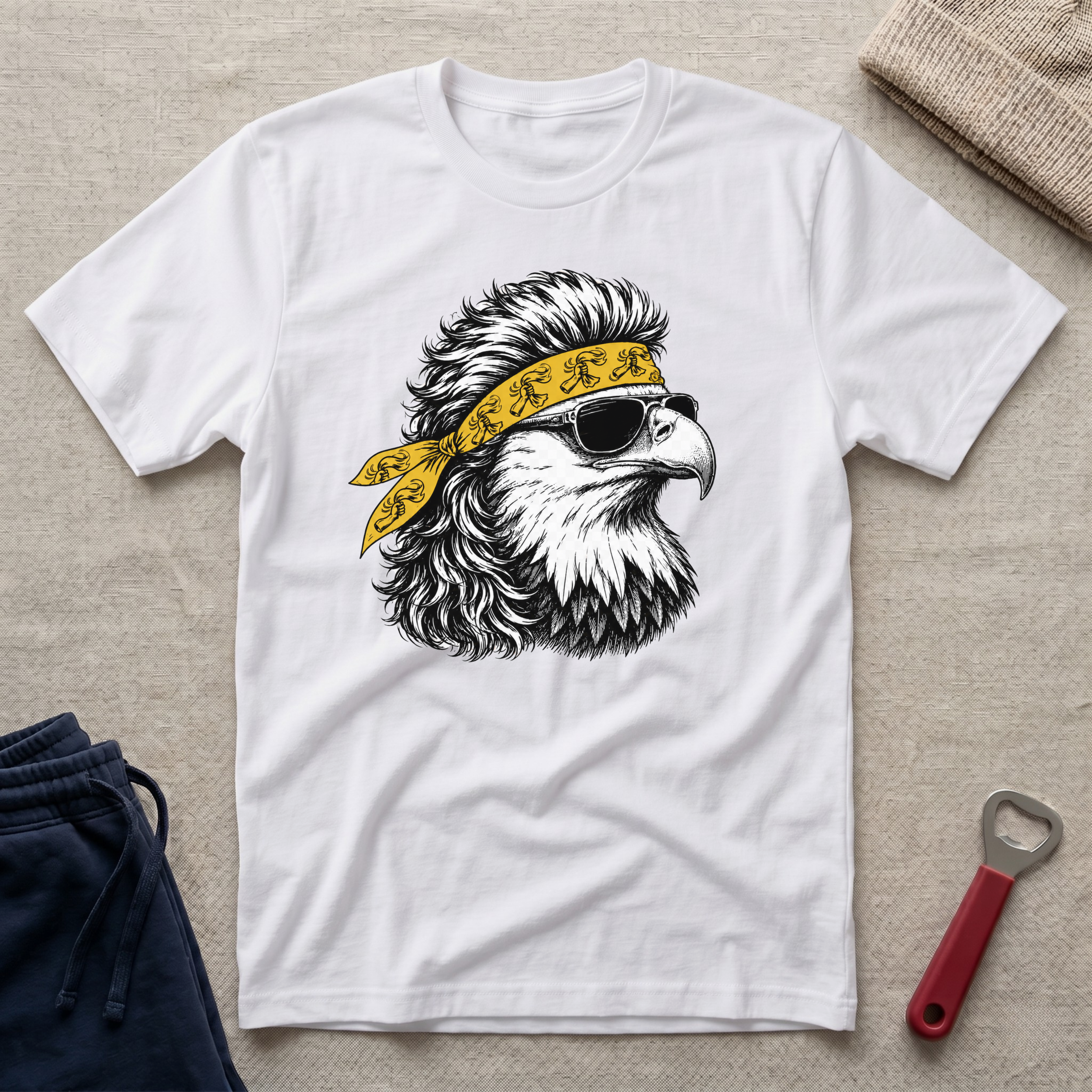 Steel, Eagle Bandana T-Shirt