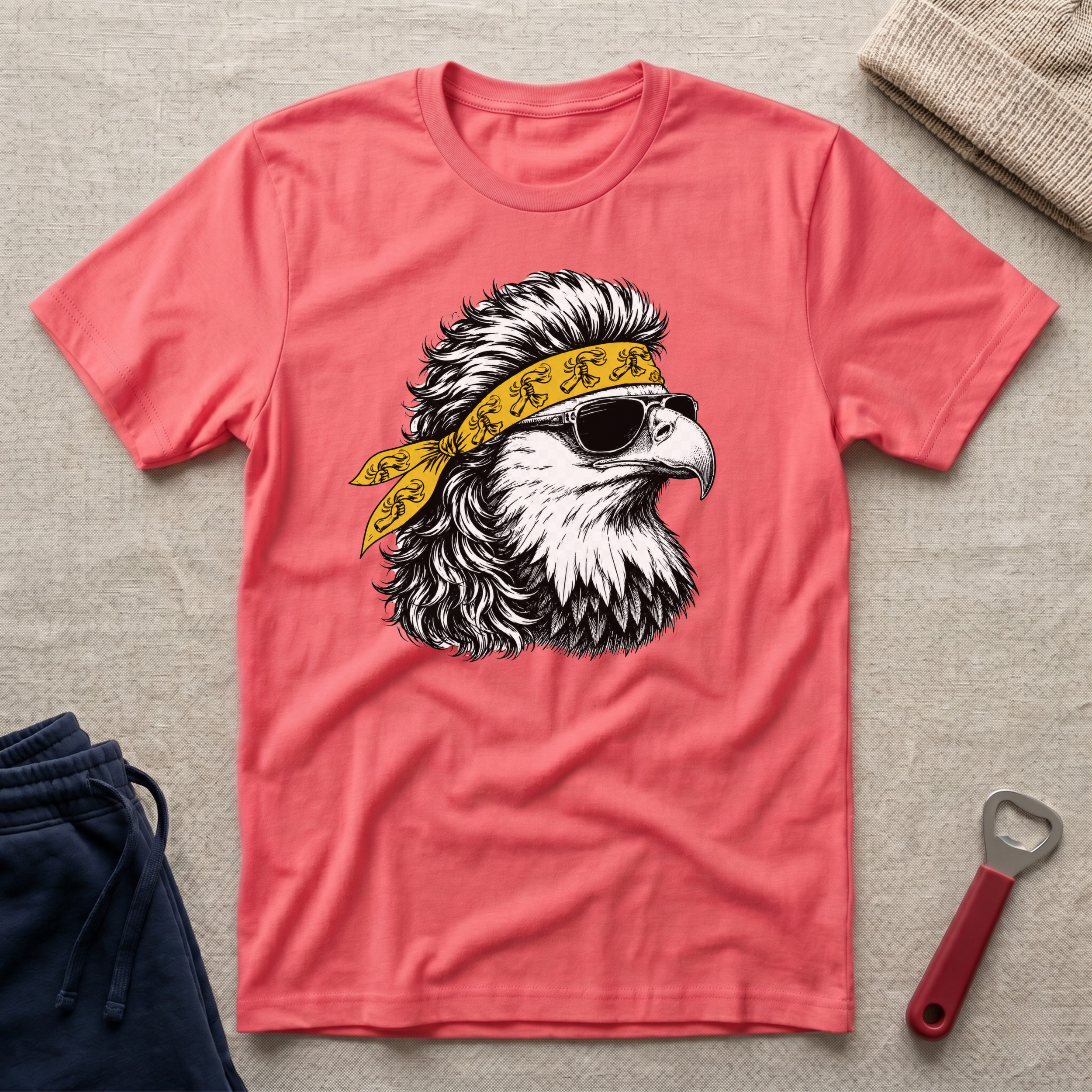 Steel, Eagle Bandana T-Shirt