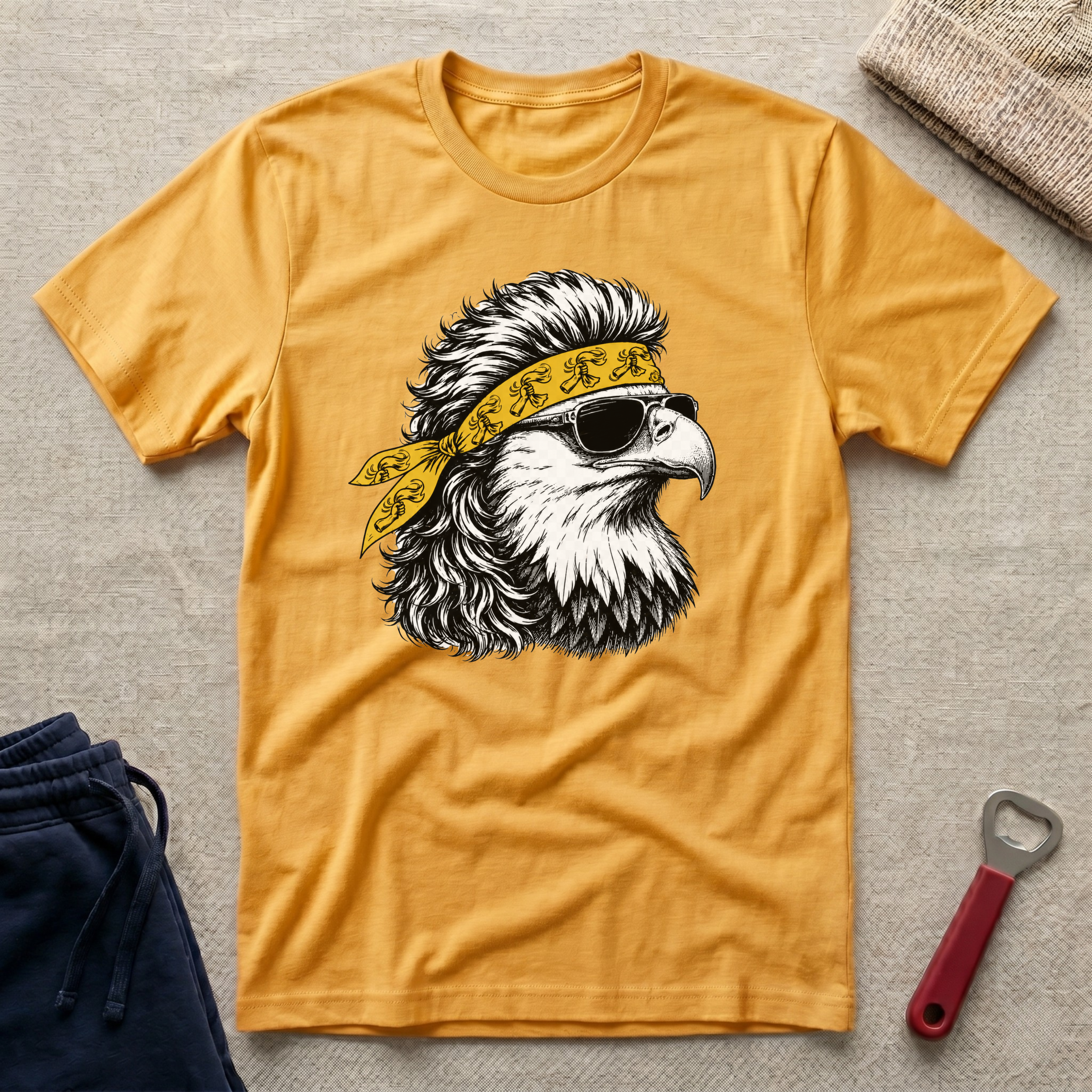 Steel, Eagle Bandana T-Shirt