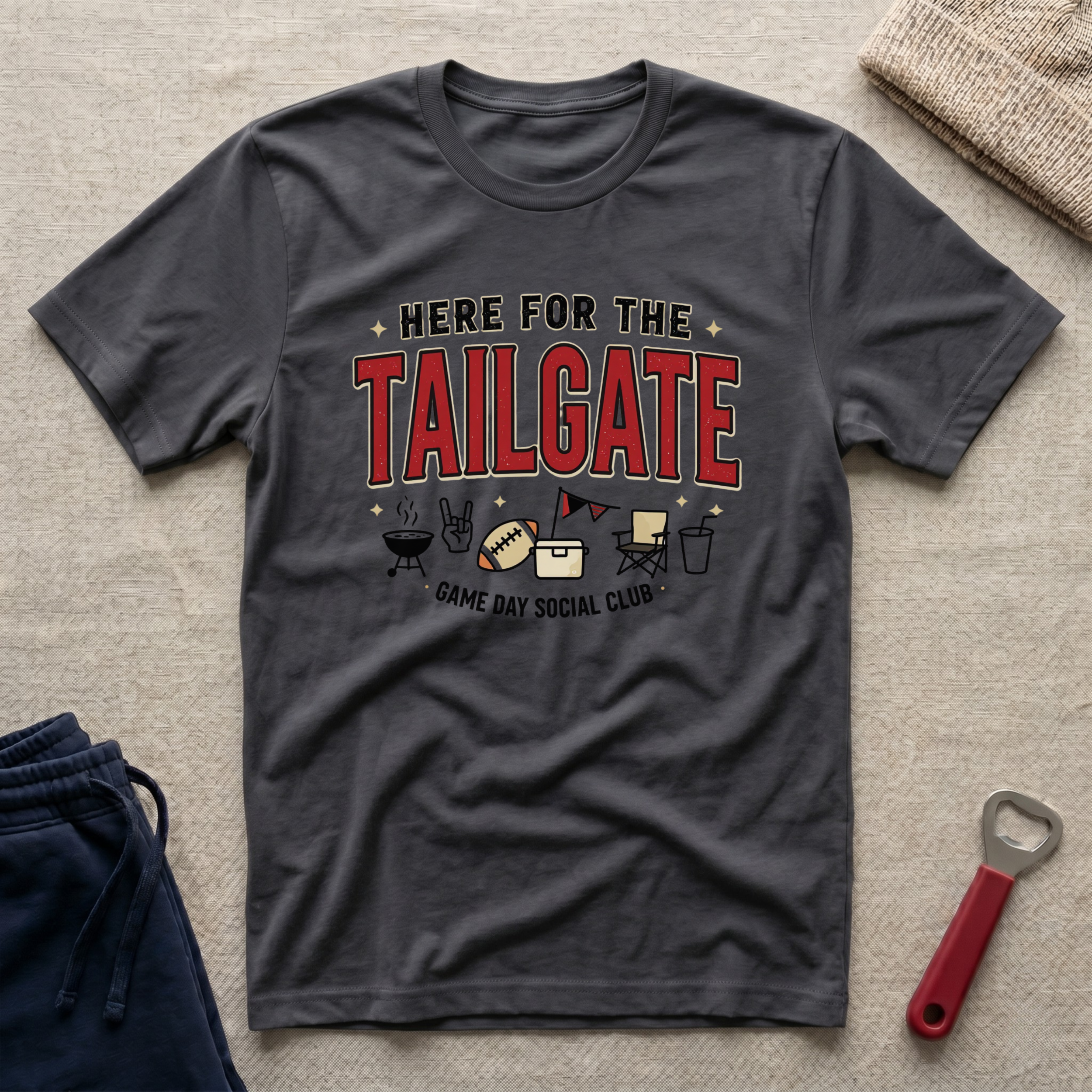 Here for the Tailgate T-Shirt