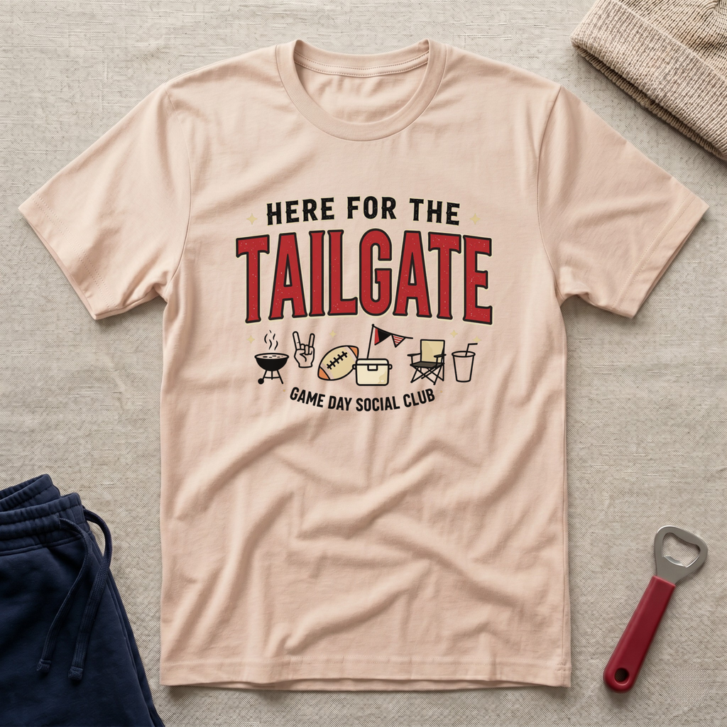Here for the Tailgate T-Shirt