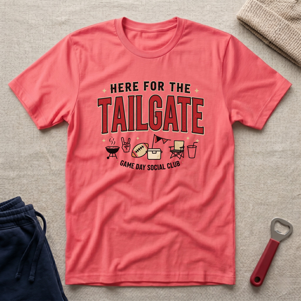 Here for the Tailgate T-Shirt