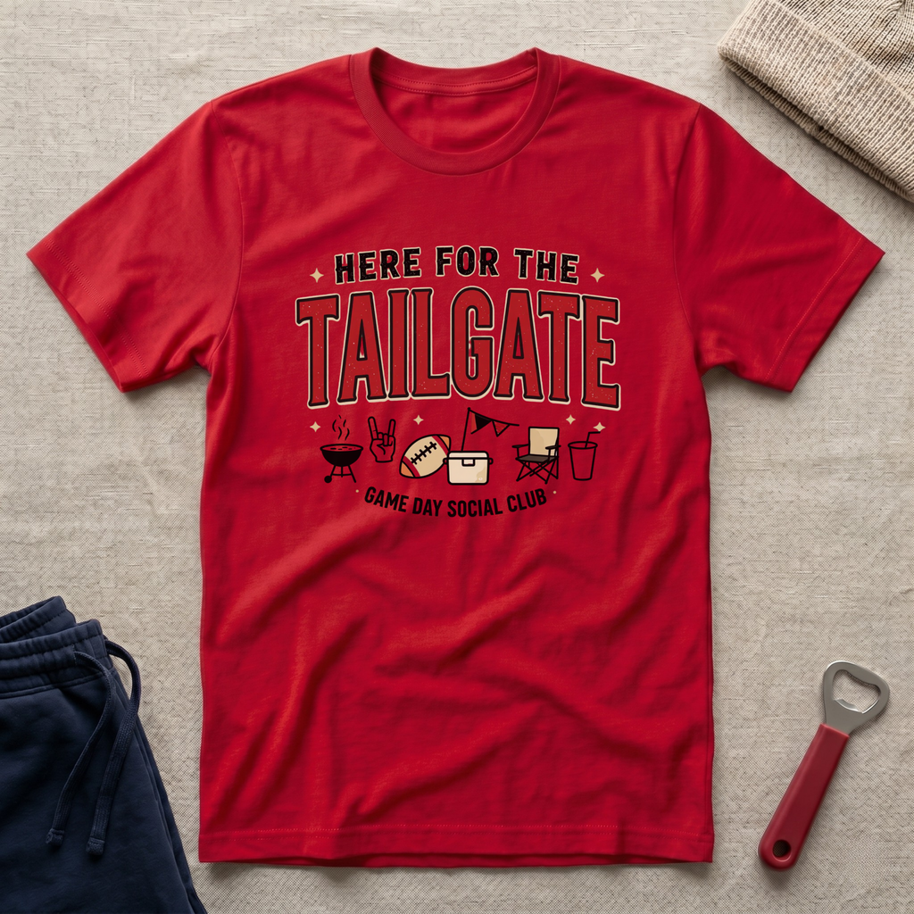 Here for the Tailgate T-Shirt