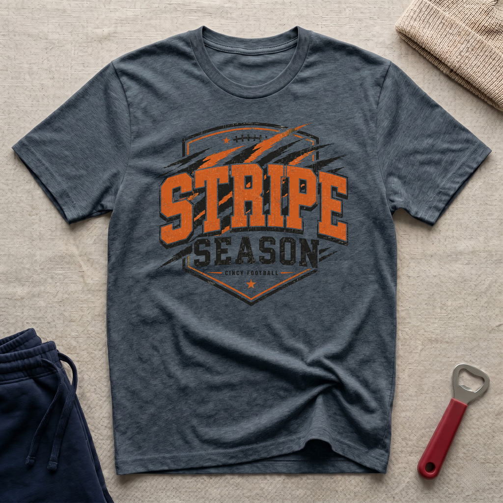 Stripe Season Badge T-Shirt