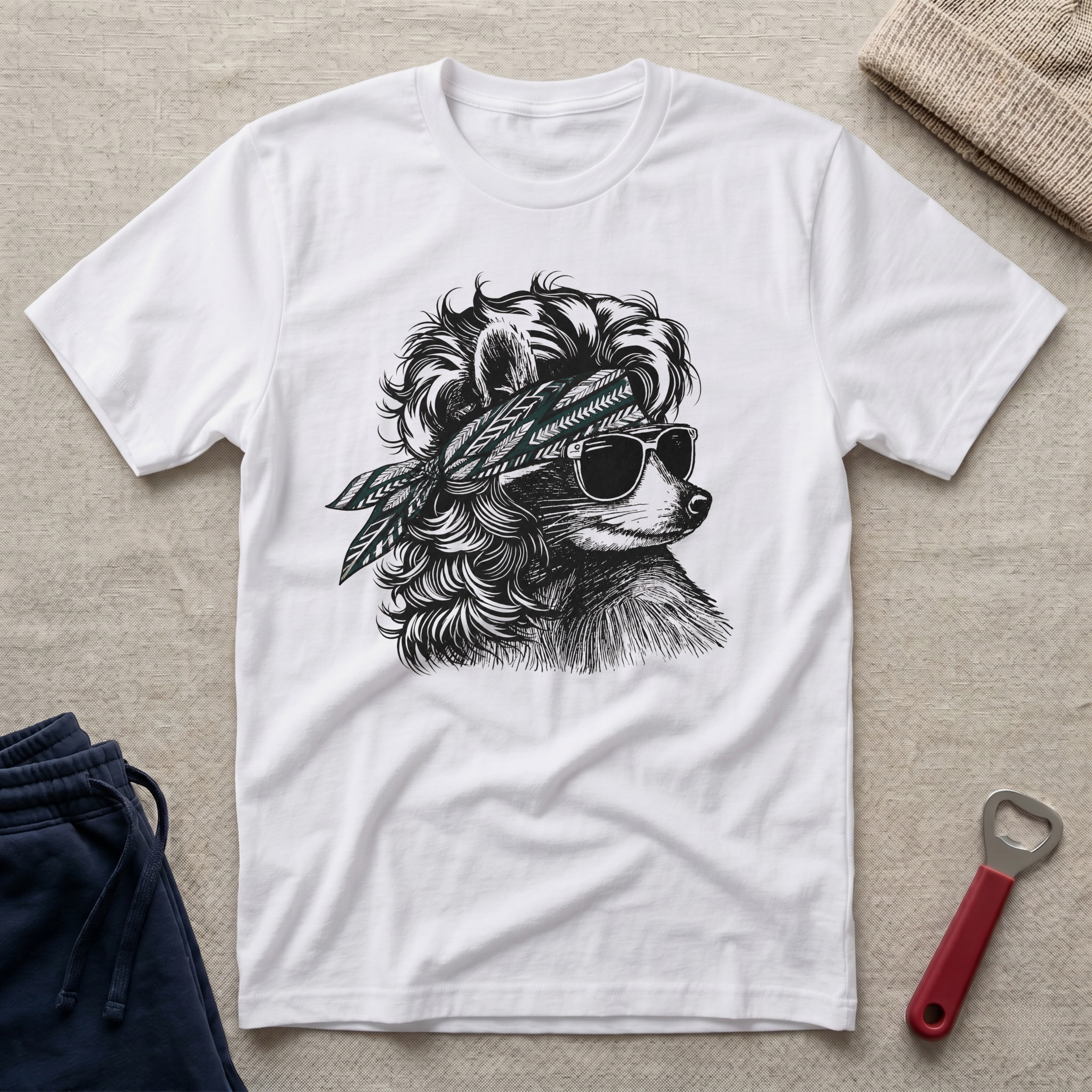 Eagle, Coon Bandana T-Shirt