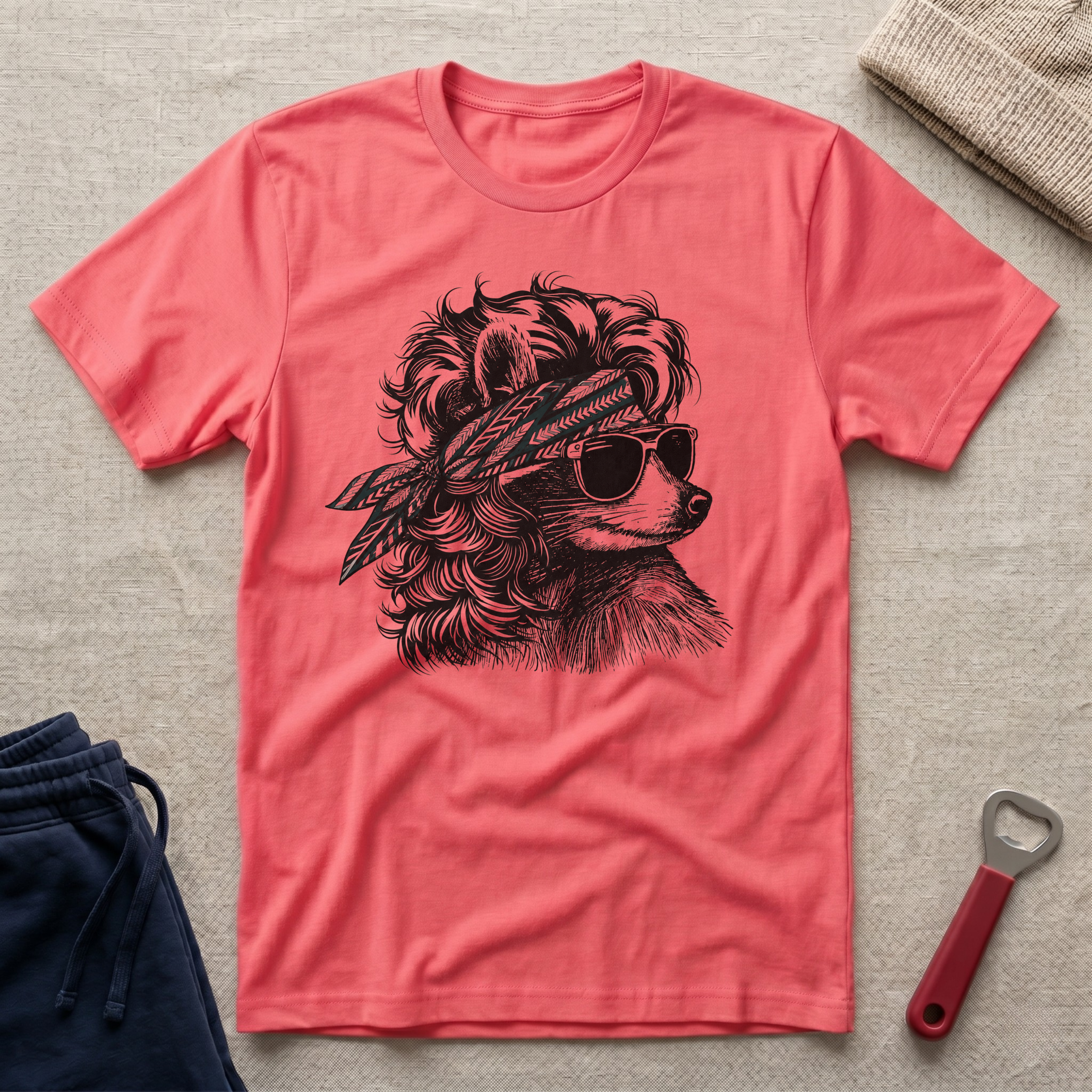 Eagle, Coon Bandana T-Shirt
