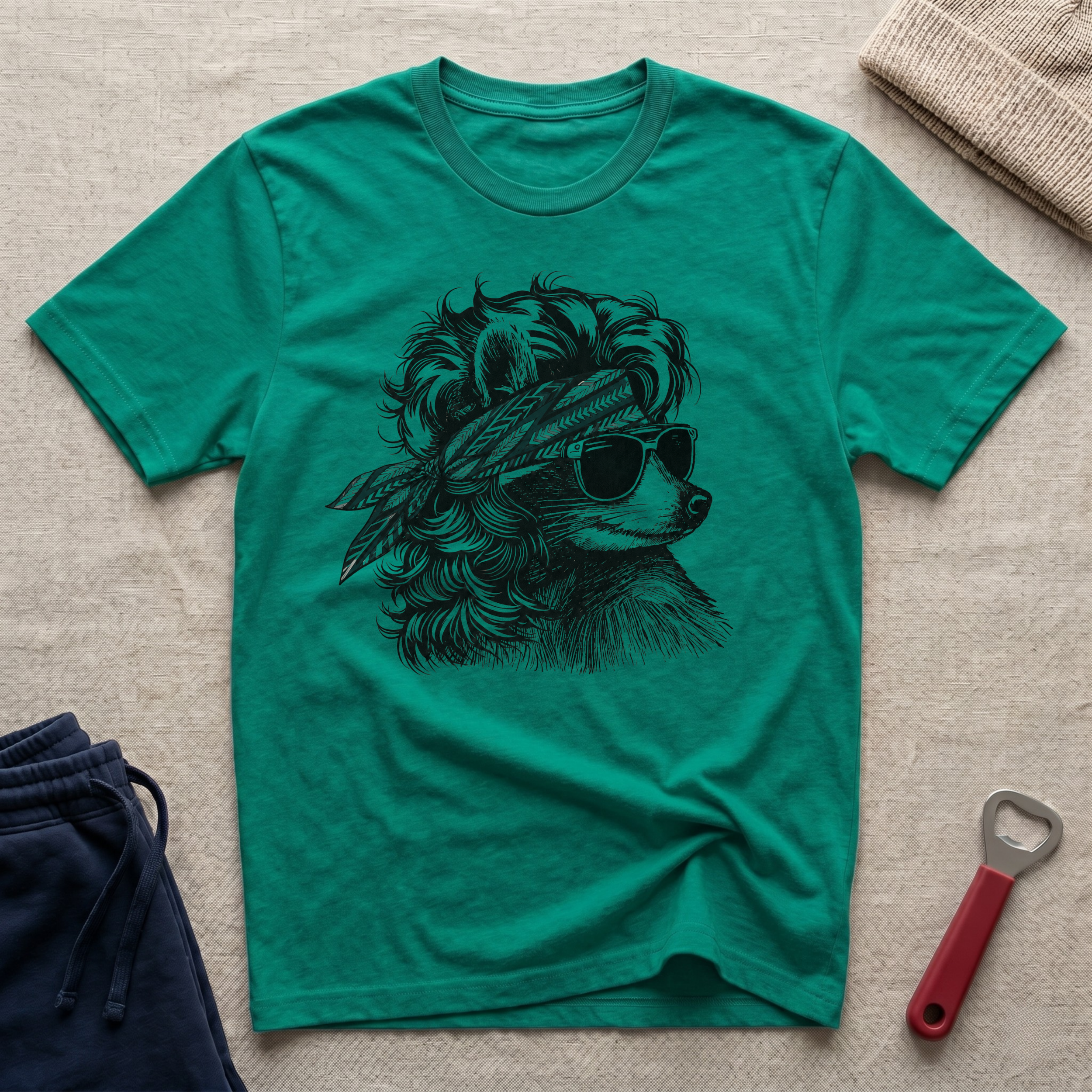 Eagle, Coon Bandana T-Shirt