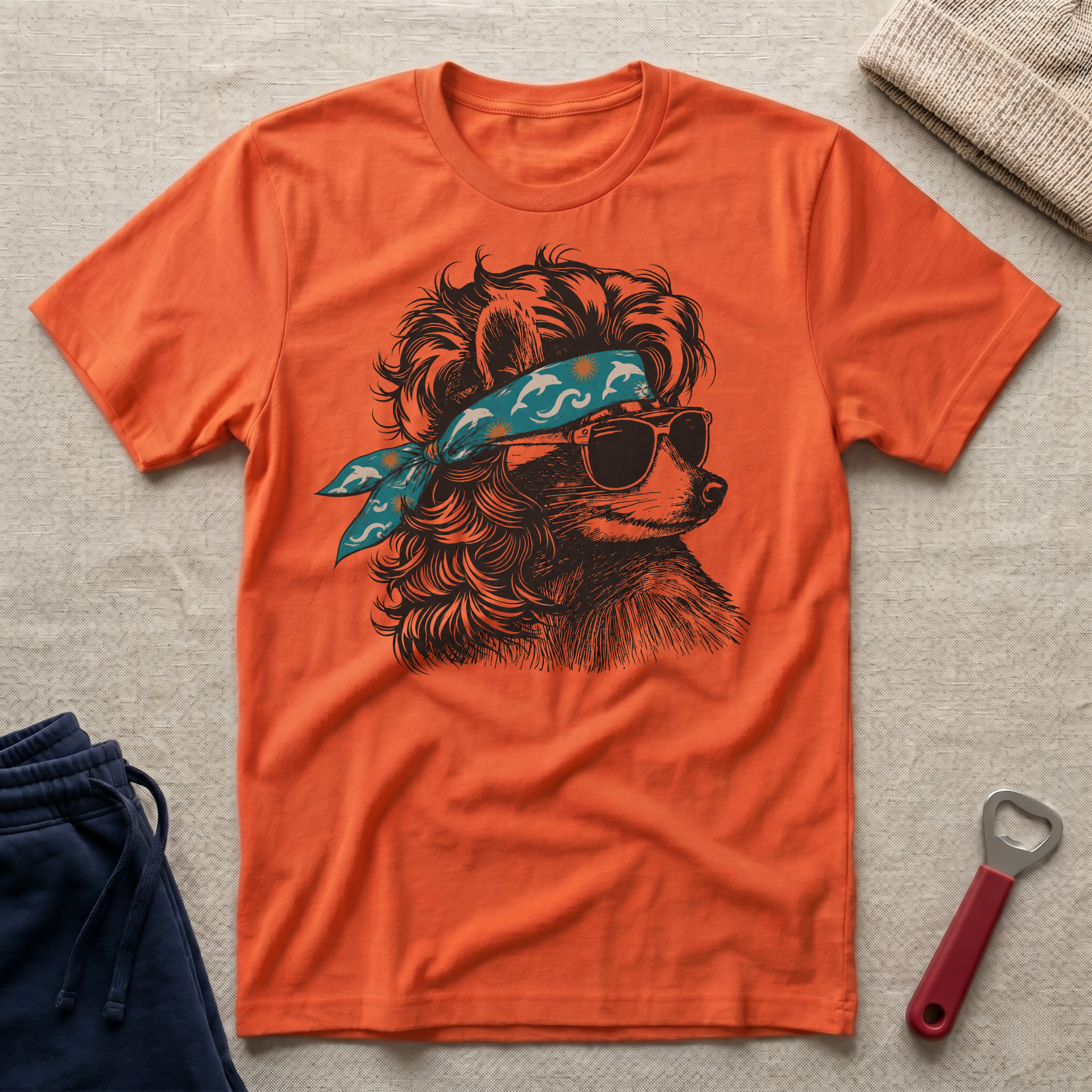 Coon, Dolphin Bandana T-Shirt