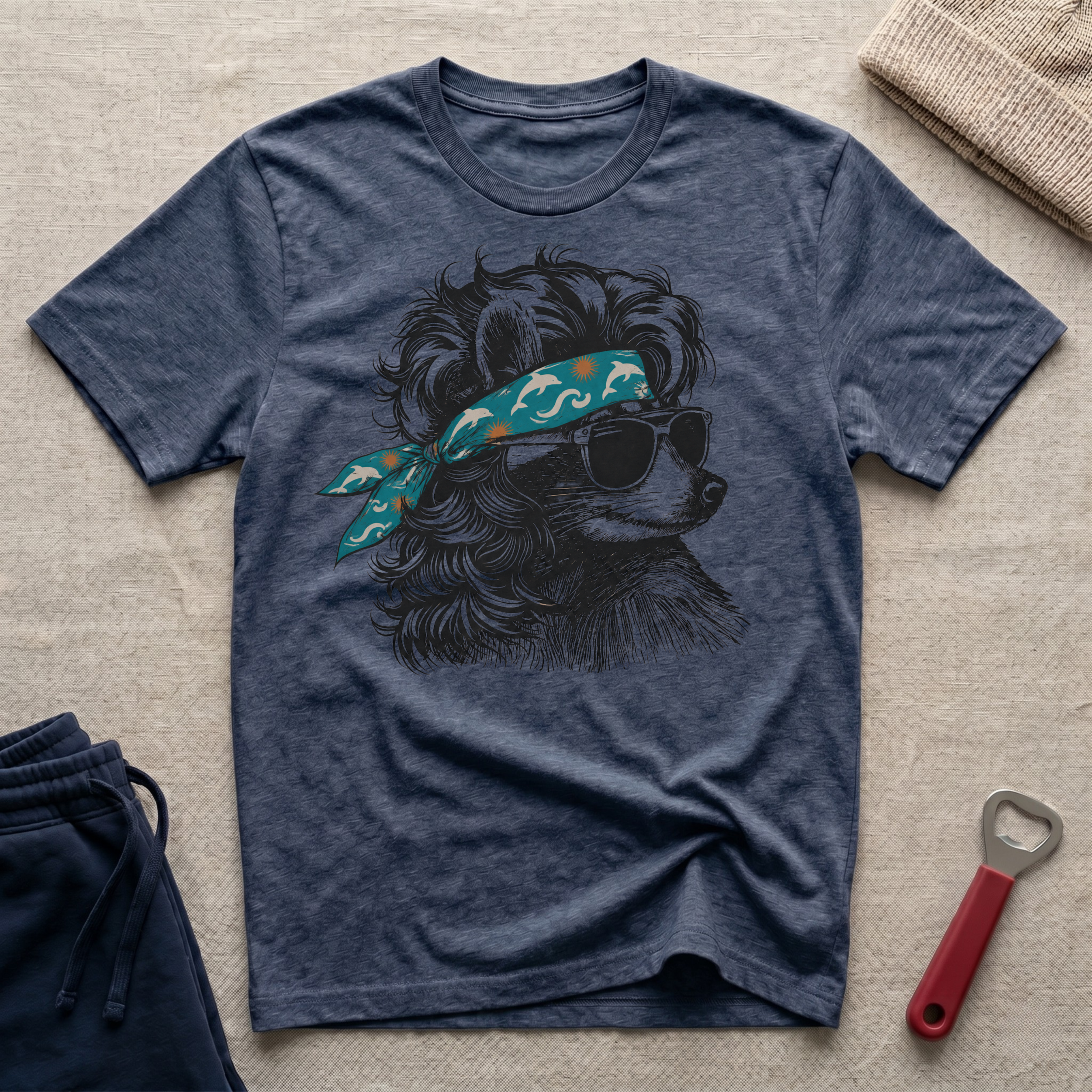Coon, Dolphin Bandana T-Shirt
