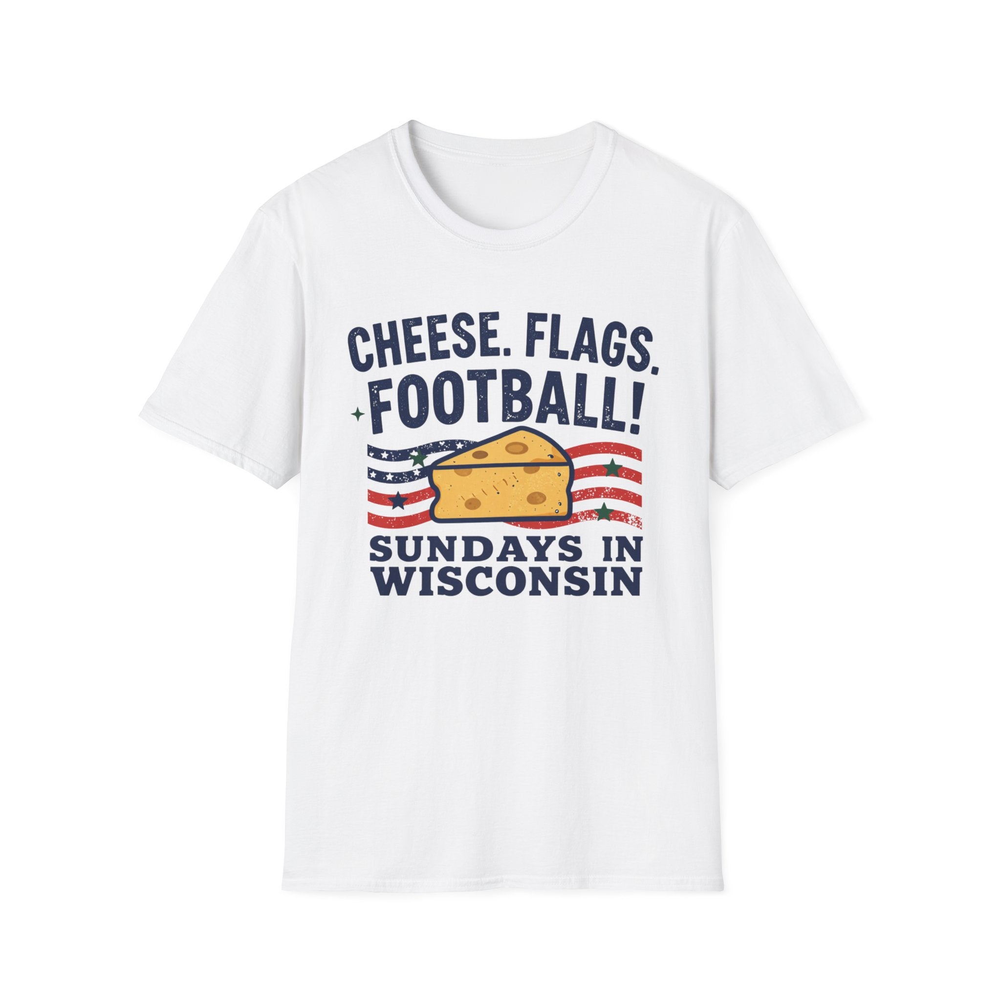 Cheese, Flags, Football T-Shirt