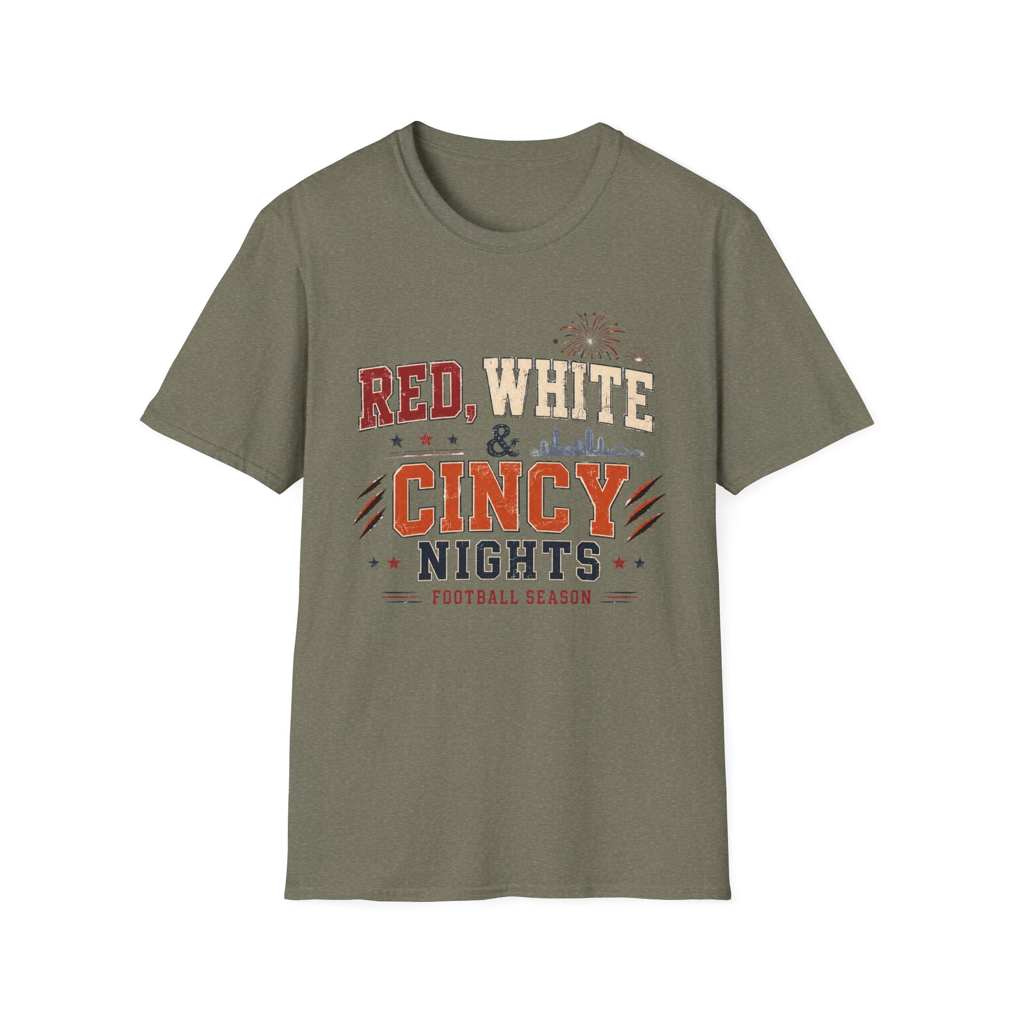 Red, White, Cincy Nights T-Shirt