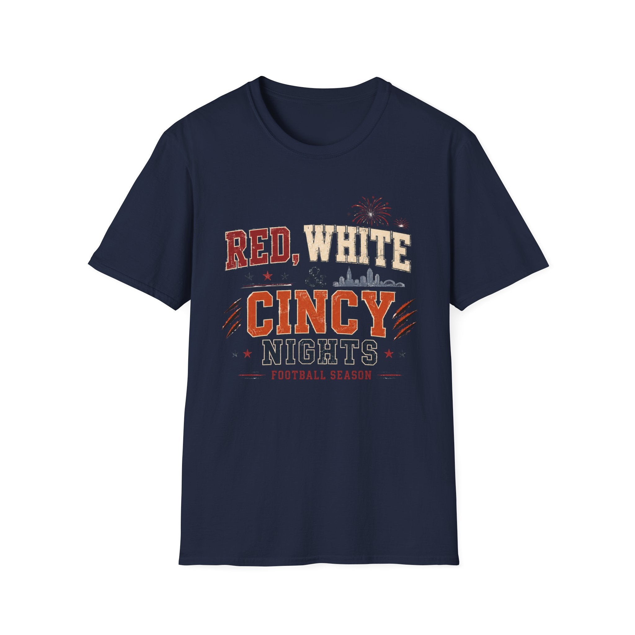 Red, White, Cincy Nights T-Shirt