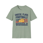 Cheese, Flags, Football T-Shirt