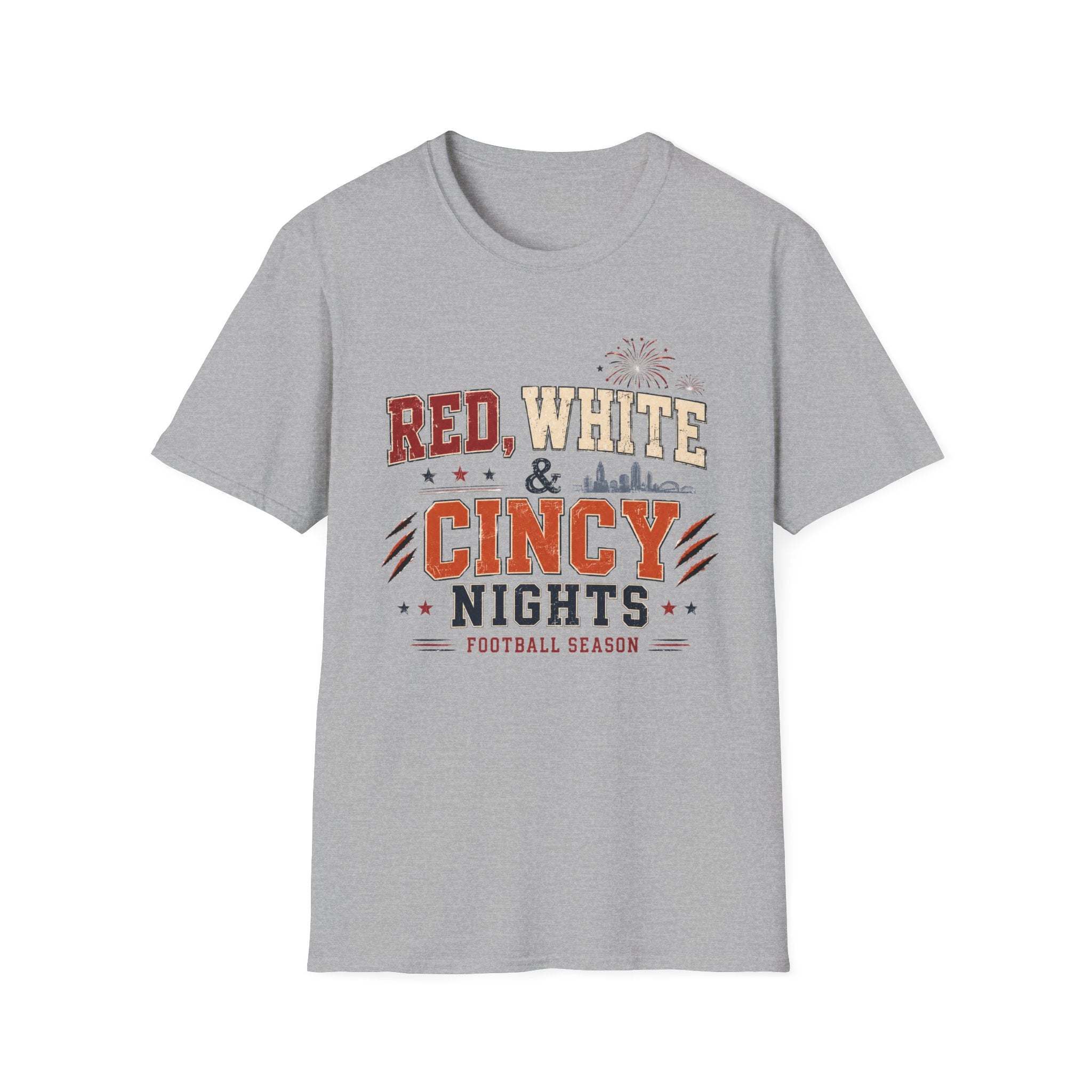 Red, White, Cincy Nights T-Shirt